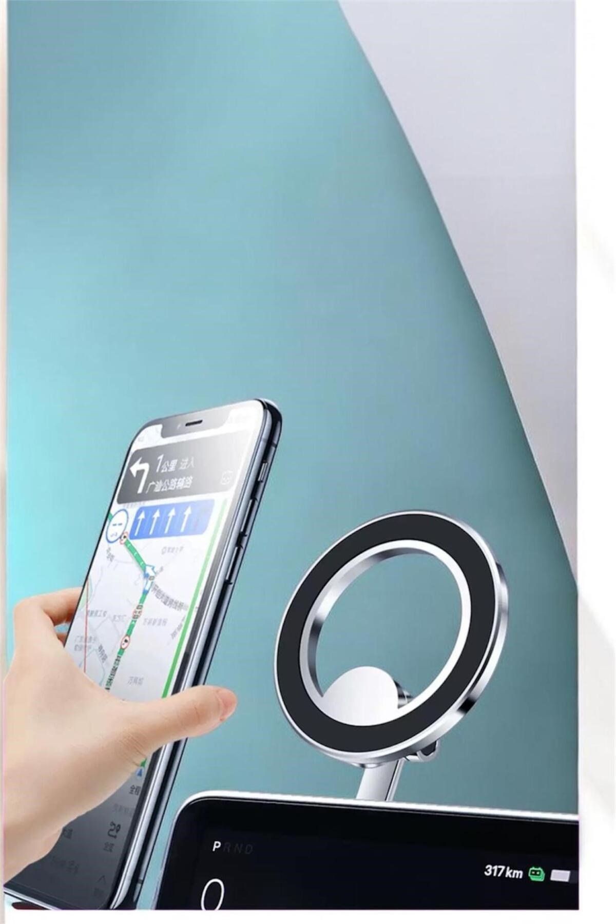 OXHOLD 7 Manyetik Araç Telefon Tutucu 360° Dönebilen Mıknatıslı