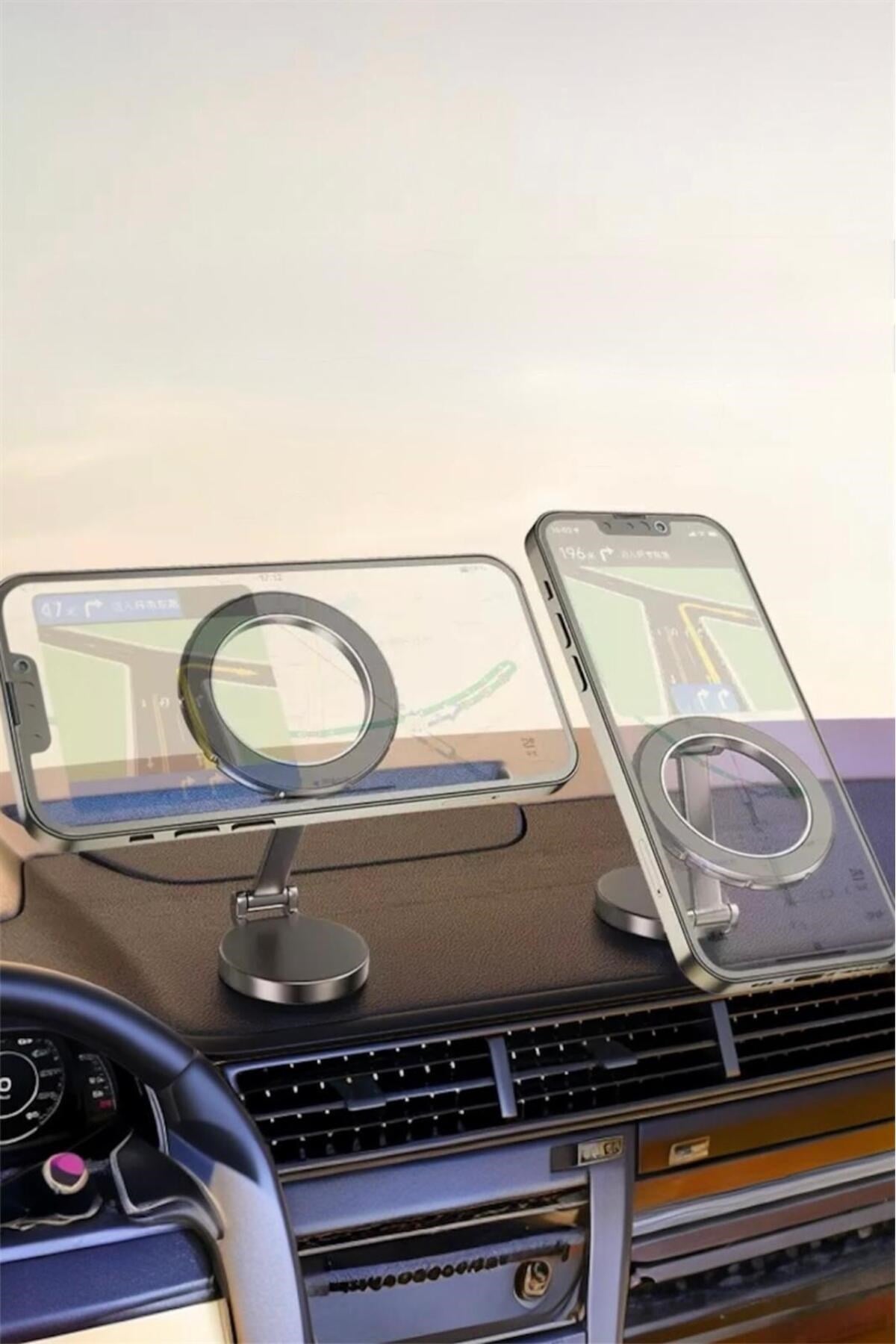 OXHOLD 7 Manyetik Araç Telefon Tutucu 360° Dönebilen Mıknatıslı