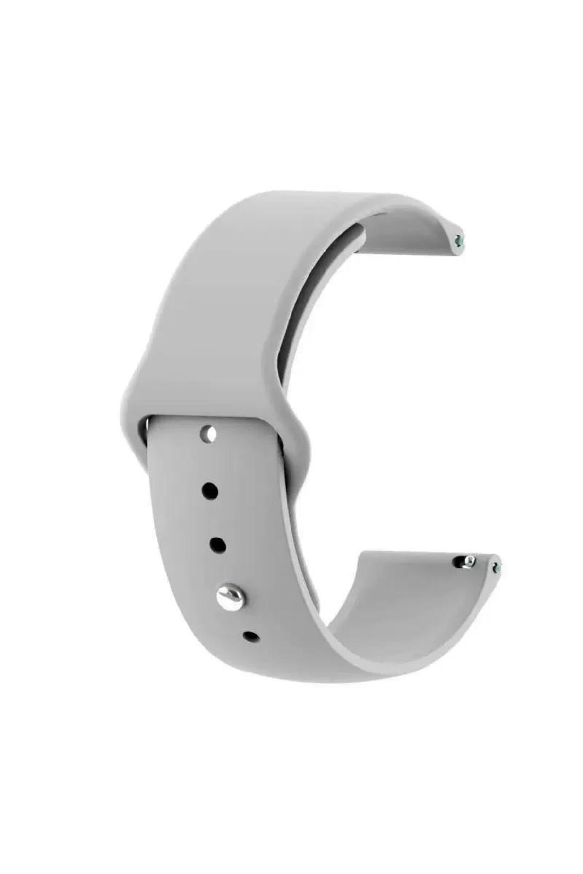 Redmi Watch 5 Active, Redmi Watch 5 Lite ile Uyumlu 22mm Gri Silikon Kordon