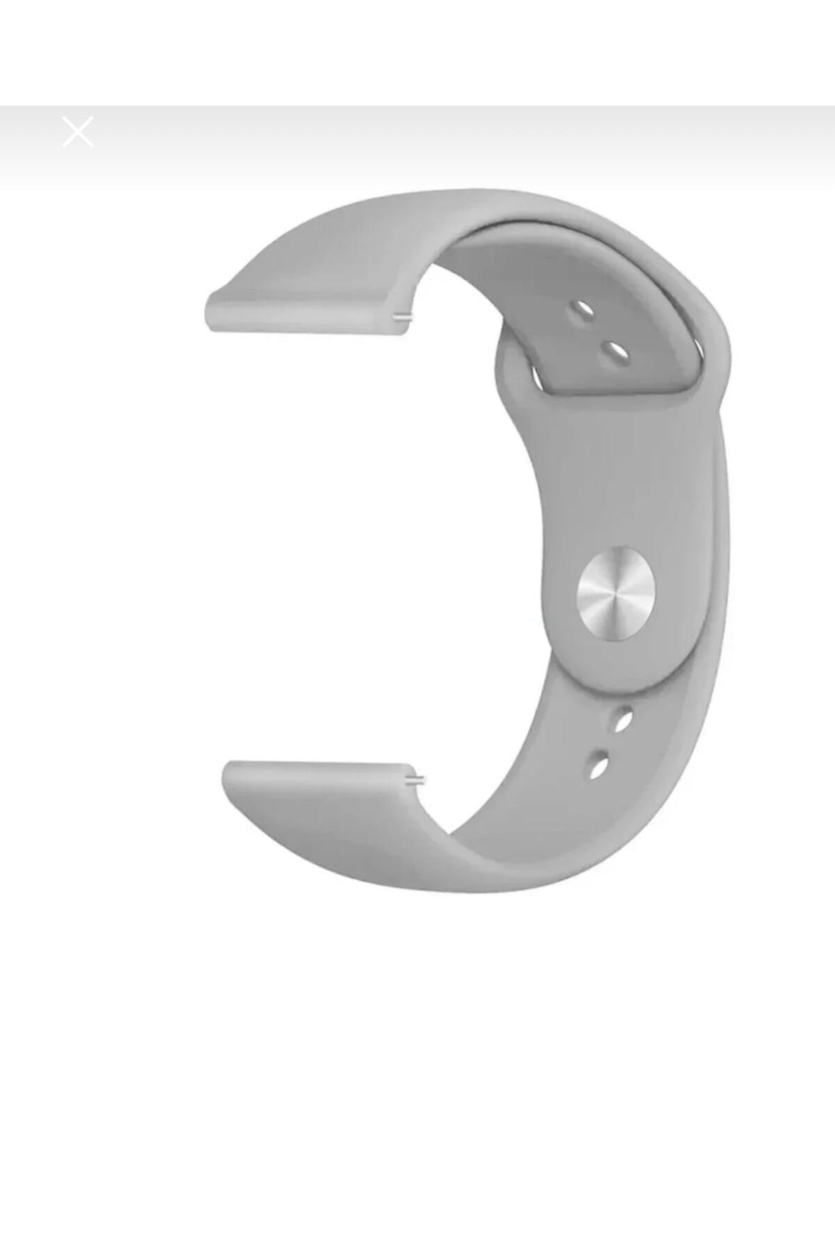 Redmi Watch 5 Active, Redmi Watch 5 Lite ile Uyumlu 22mm Gri Silikon Kordon