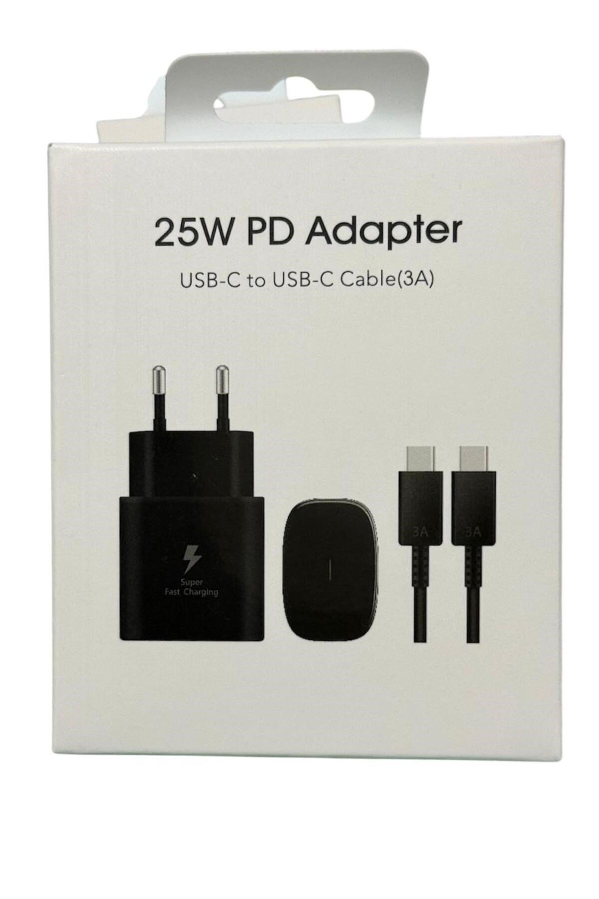 Samsung Galaxy S20/S21/S22/S23 Fe/S24 Plus/S24 Ultra Uyumlu Hızlı Şarj Adaptörü 25W USB-C Type