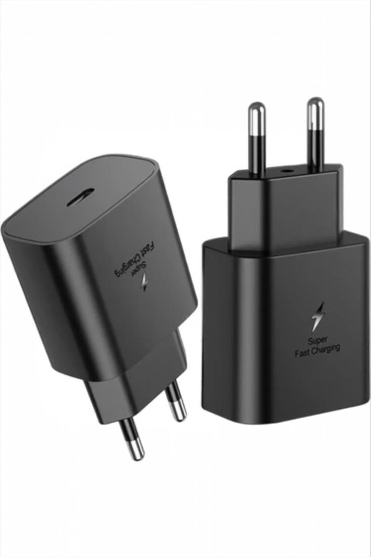 Samsung Uyumlu 25W PD USB-C Hızlı Şarj Adaptörü Siyah