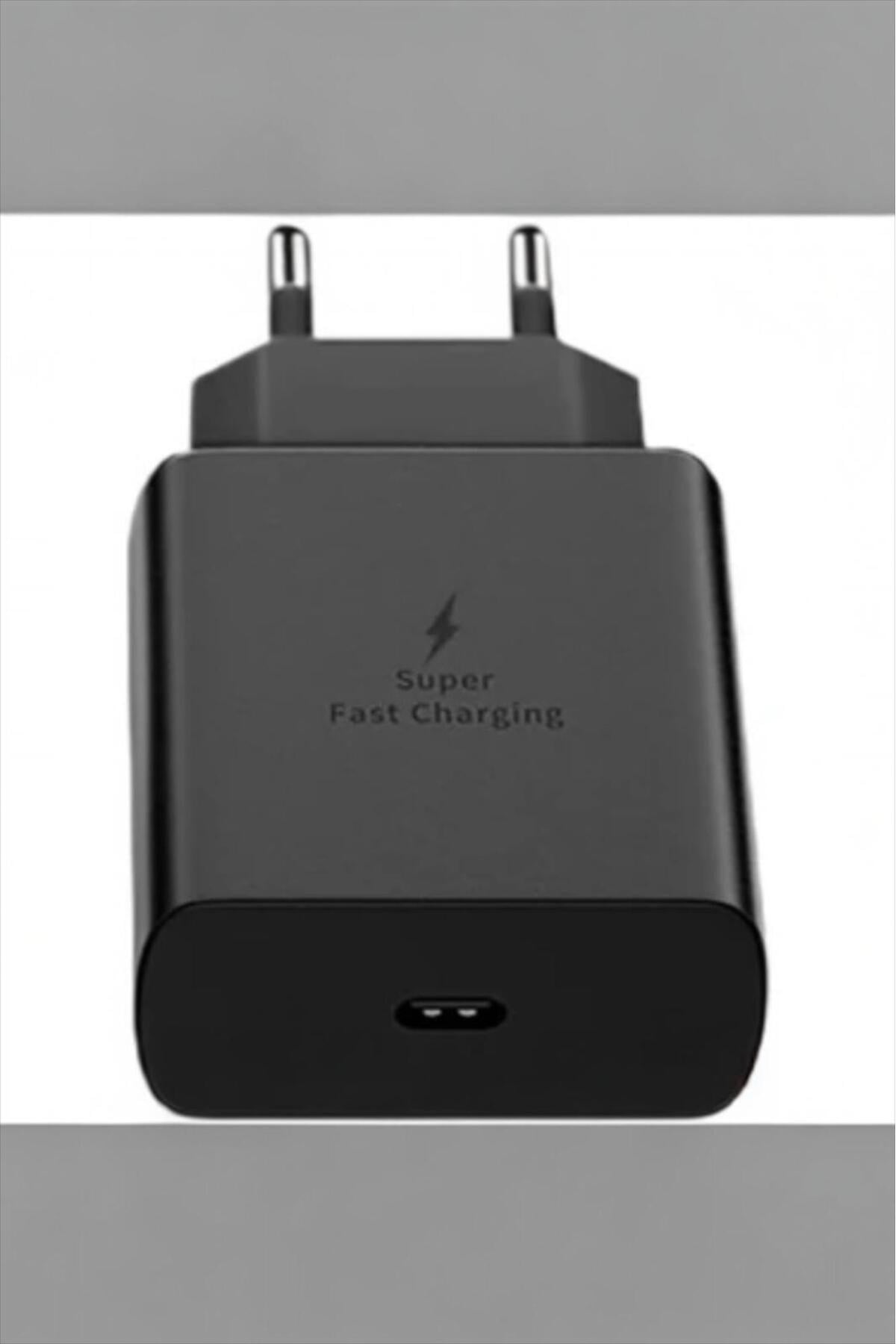 Samsung Uyumlu 25W PD USB-C Hızlı Şarj Adaptörü Siyah