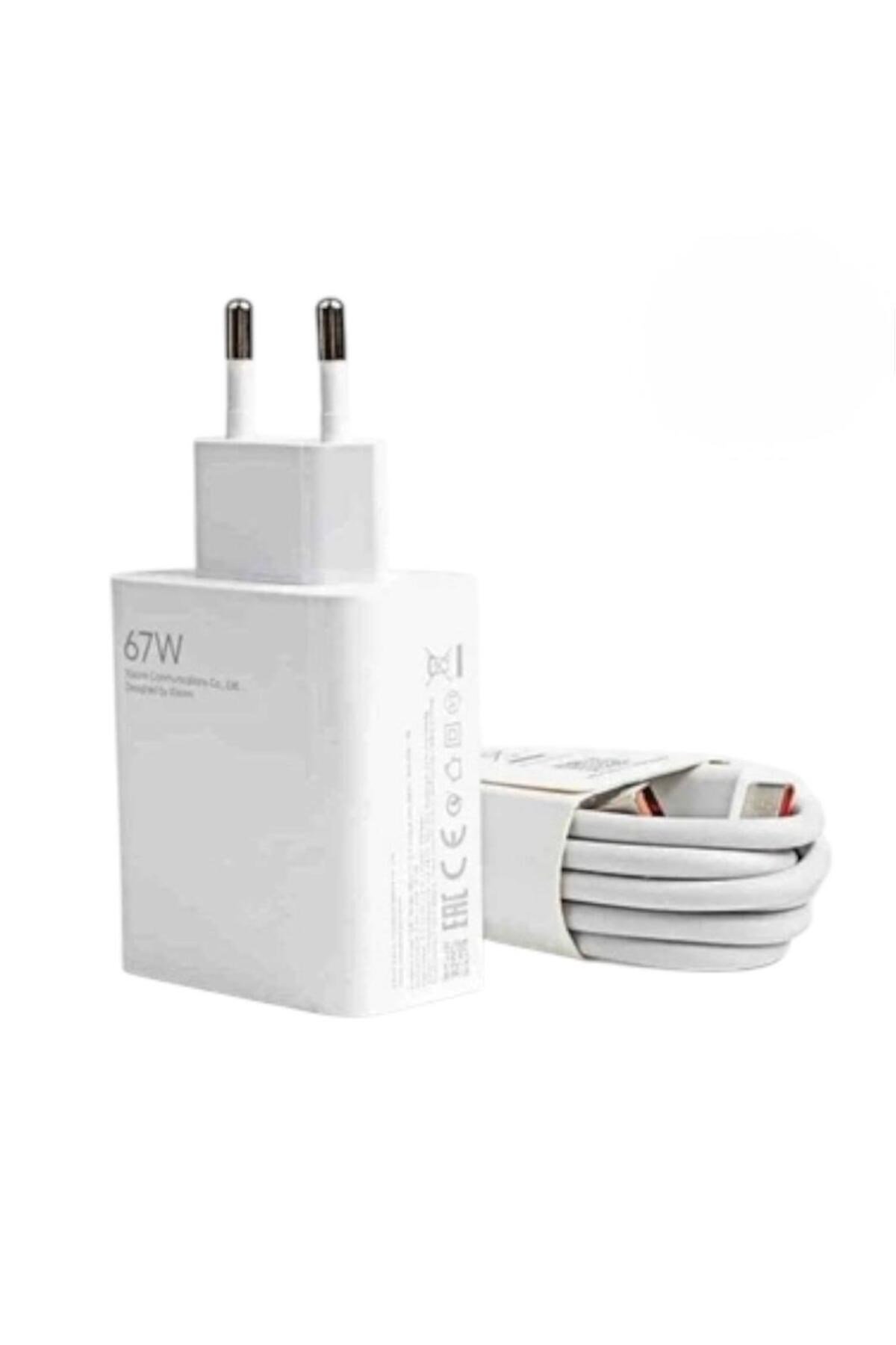 Xiaomi Uyumlu 67W Hızlı Şarj Adaptörü USB-C Siyah