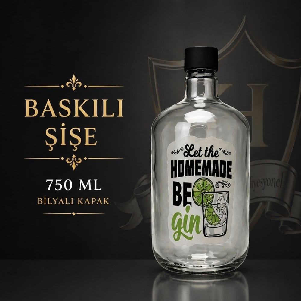 750 ml  Baskılı Şişe Seti Gn
