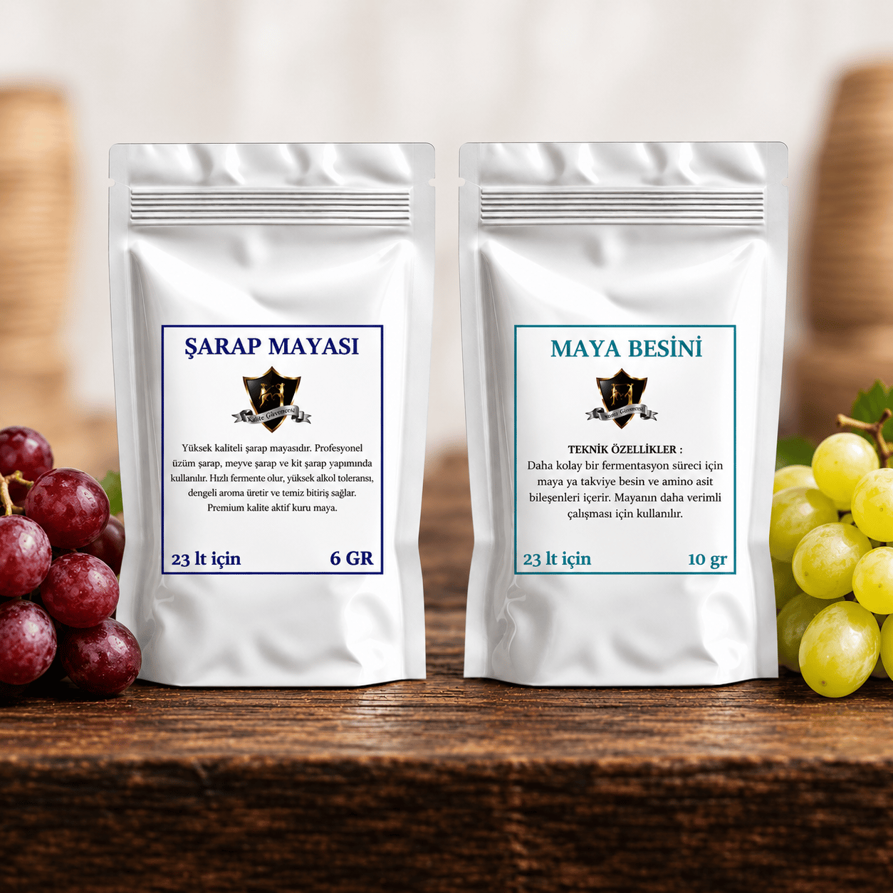 Alman Şarap Mayası 6gr ve Besin 10 gr