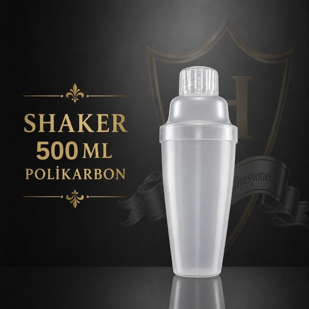 Buzlu Polikarbon Kokteyl Shaker 500 ml