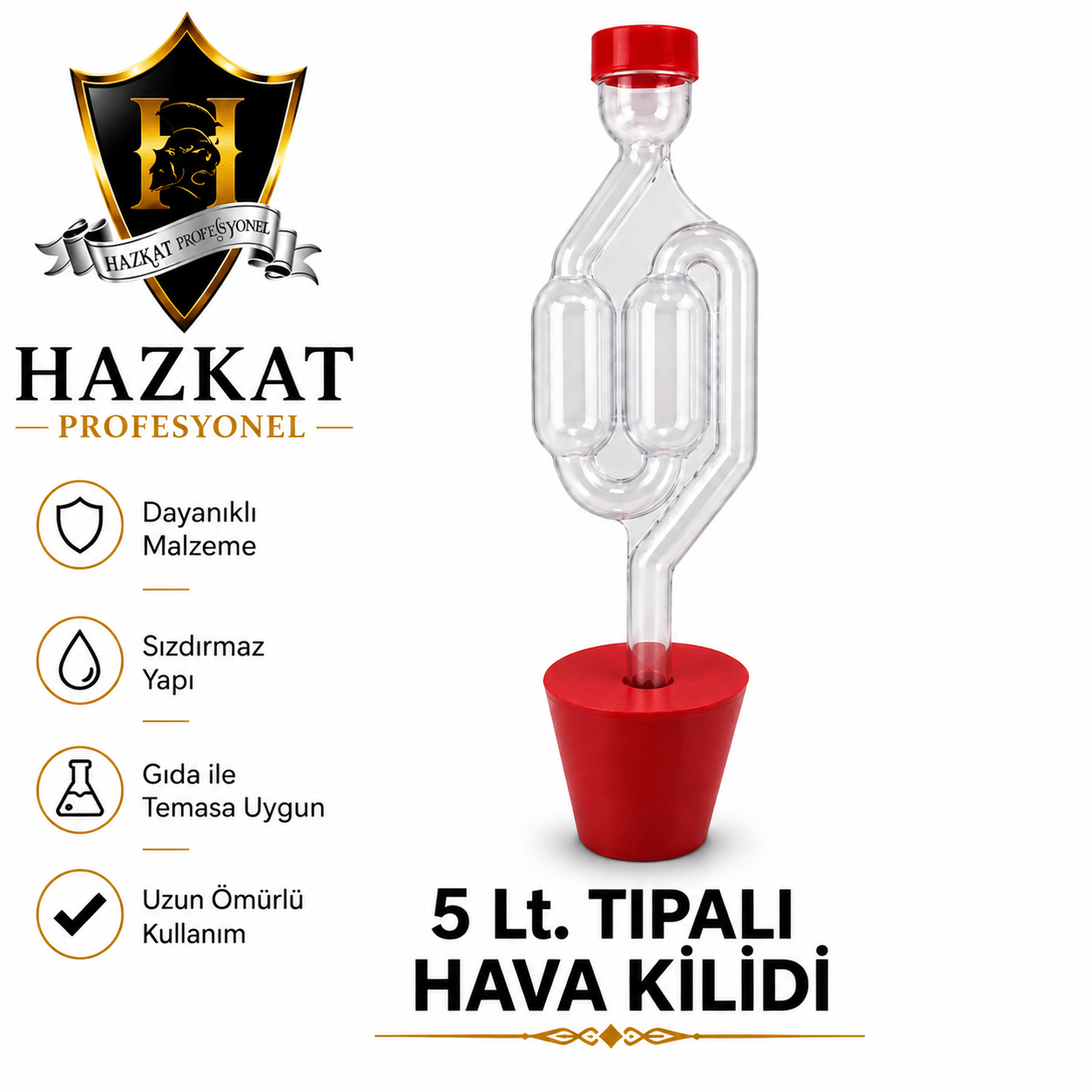 Hava Kilidi 5lt Tıpalı Set