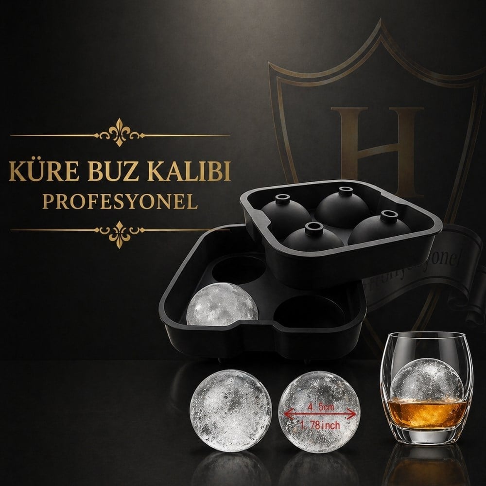 Küre Silikon Buz Kalıbı  