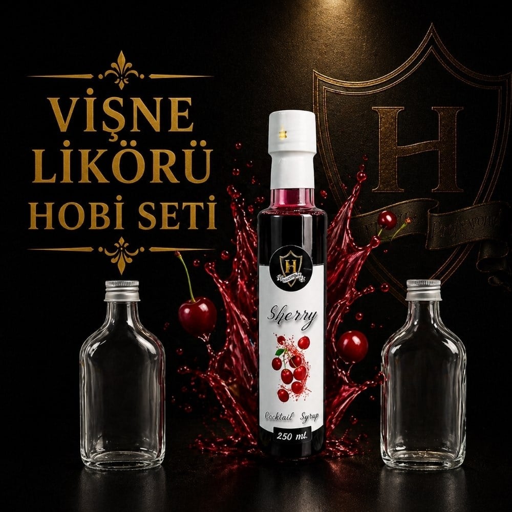 Pratik Likör Yapım Hobi Seti Vişne