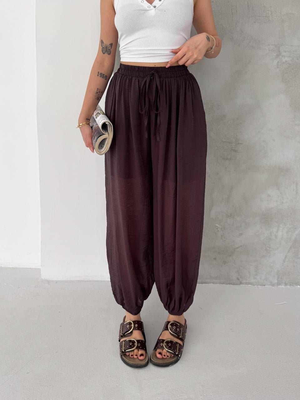 büzgülü şalvarr pantalon 
