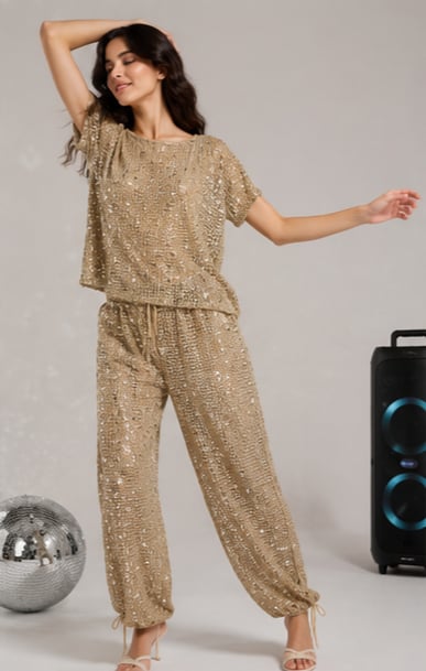 Pullu Bluz ve Pantalon