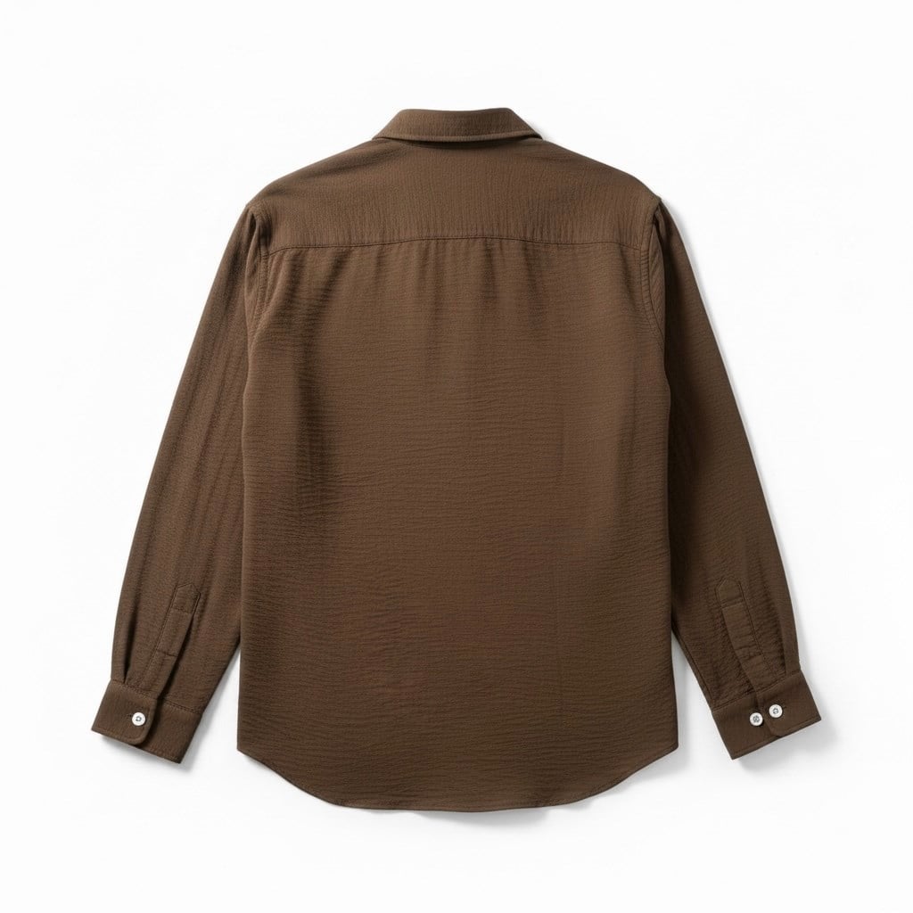 Acı Kahve Oversize Fresh Keten Gömlek