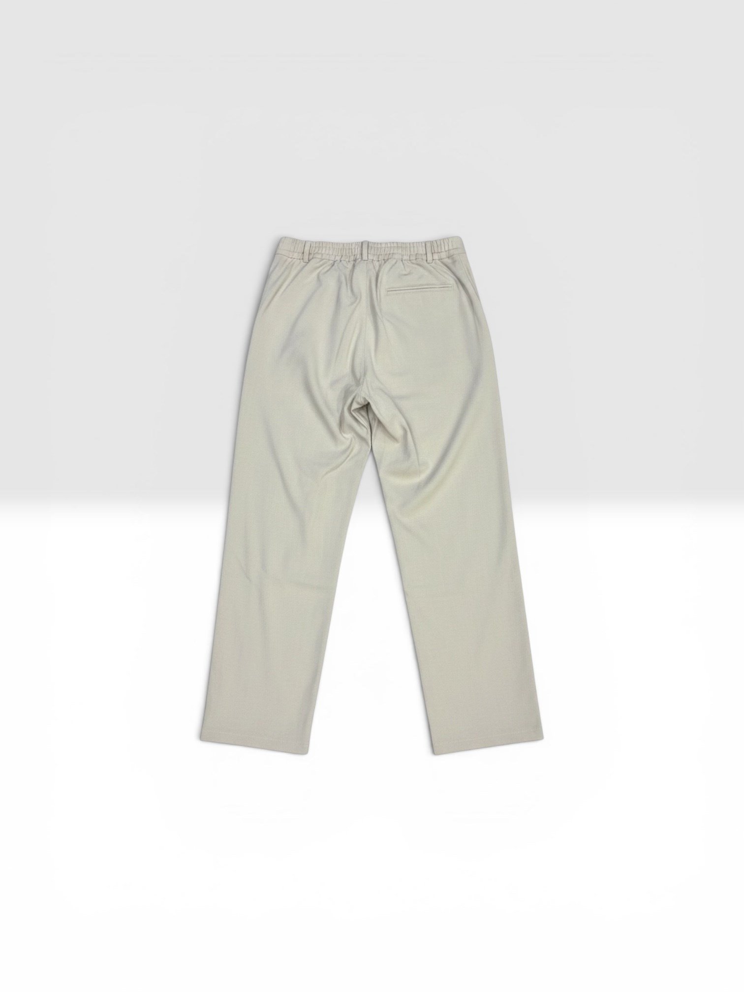 Bej Baggy Kumaş Pantolon