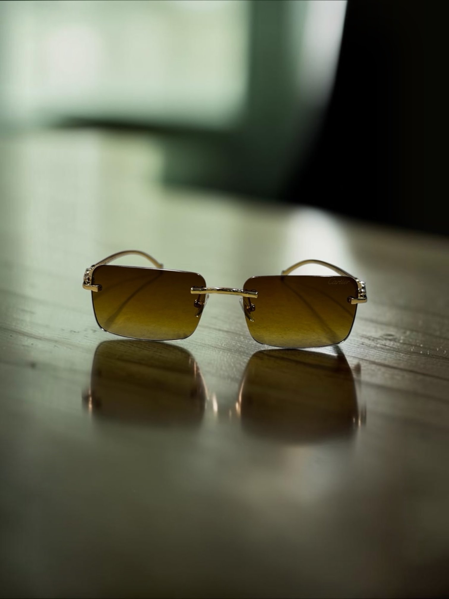 Cartier Premium Bej Gözlük