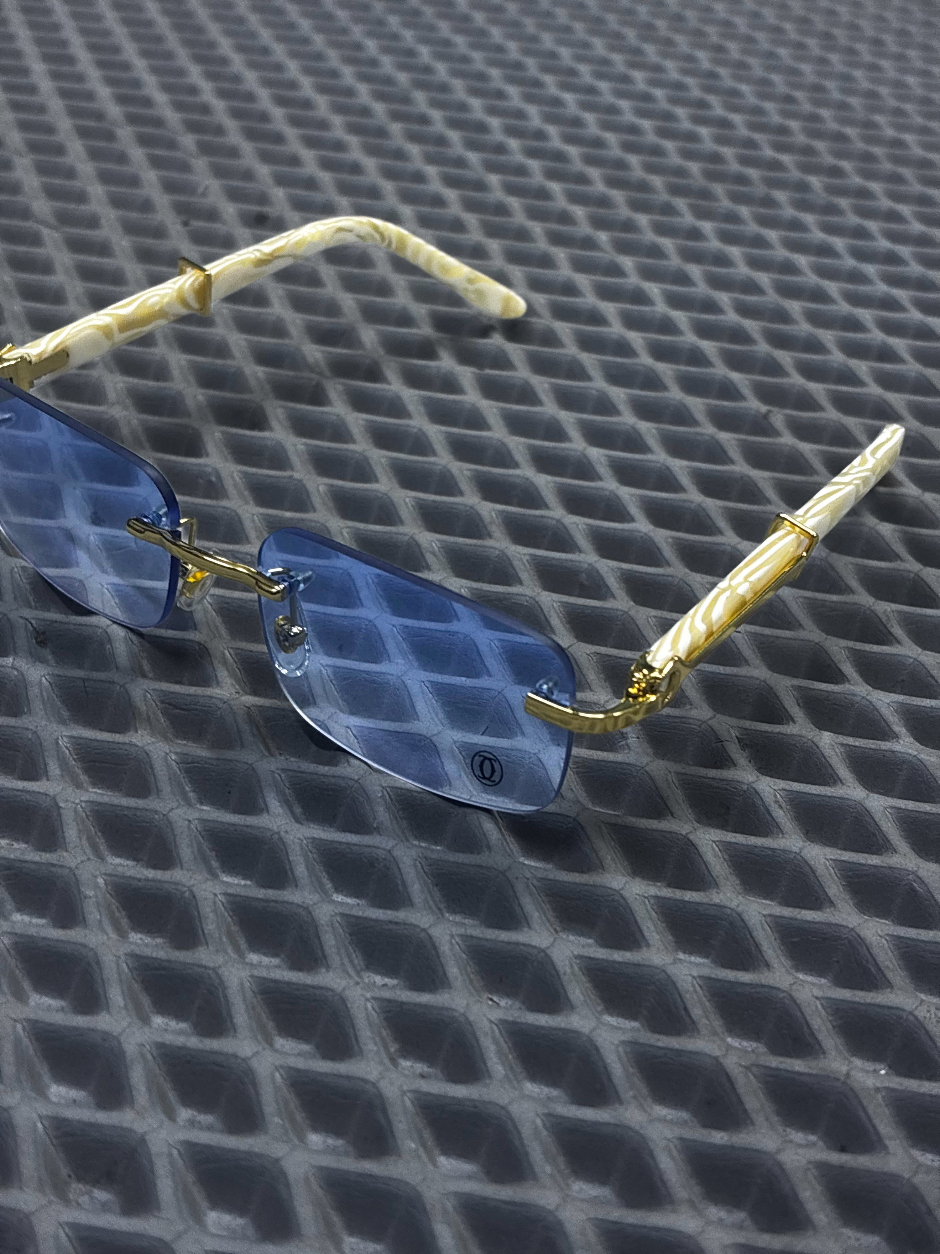 Cartier Premium Şeffaf Gold Detaylı Çerçeveli Gözlük