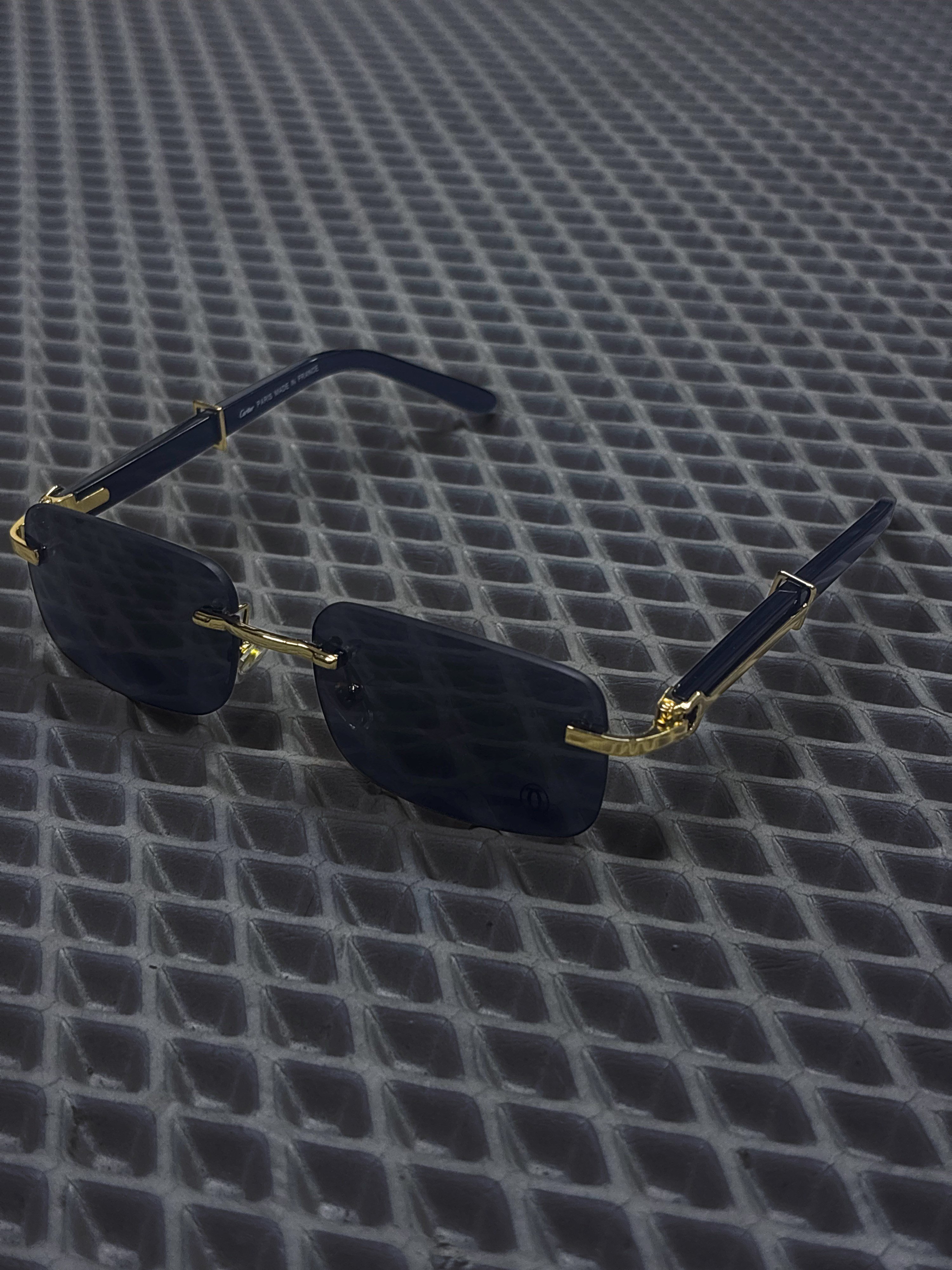 Cartier Premium Siyah Gold Detaylı Çerçeveli Gözlük