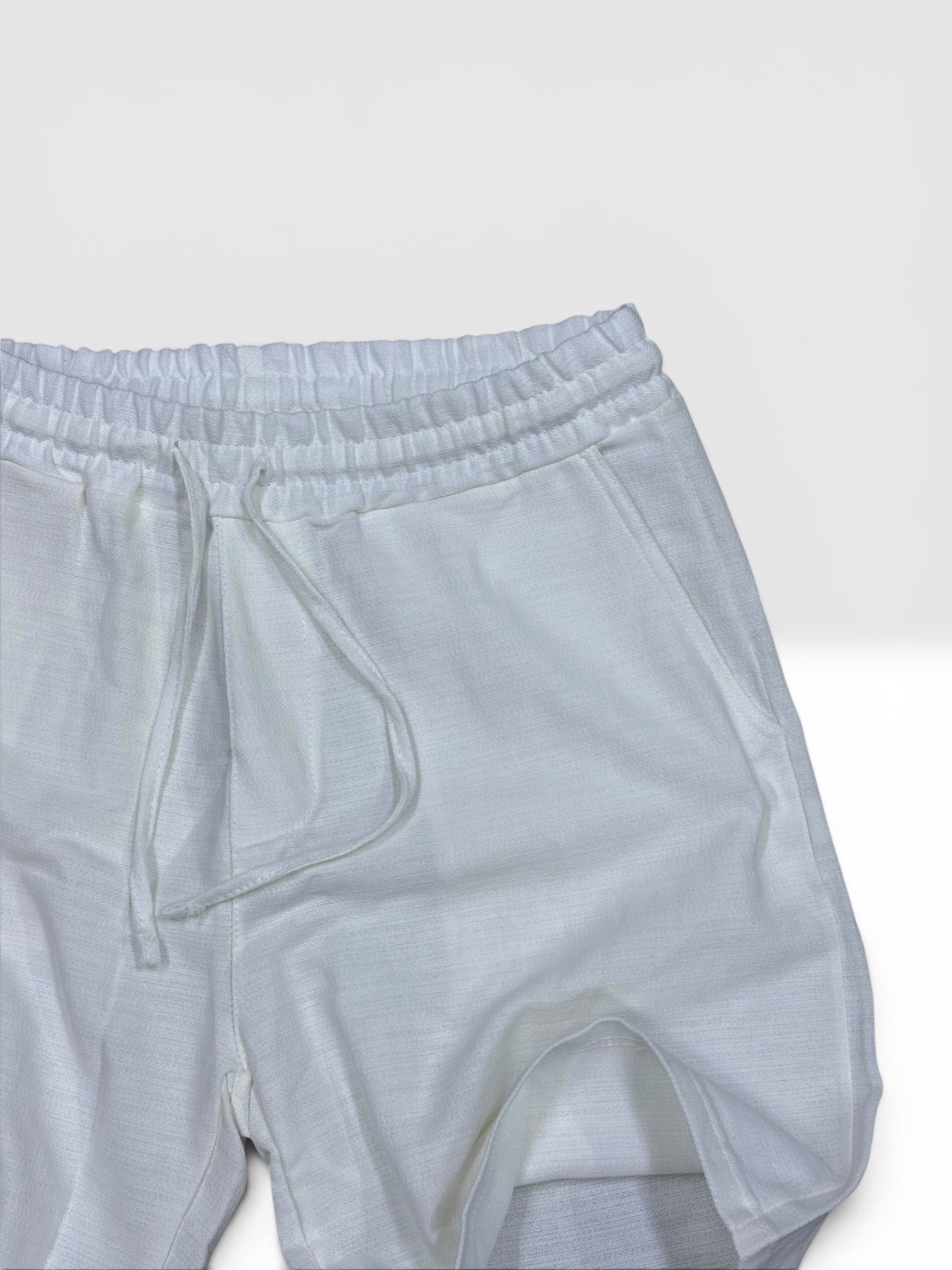 Keten Beyaz Short 
