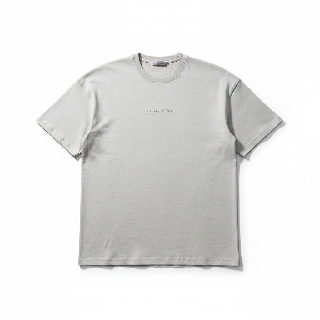 Premium  Baskılı Tshirt Gri