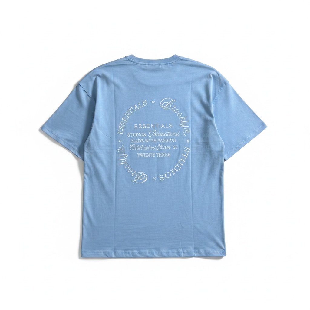 Premium Baskılı Tshirt Mavi