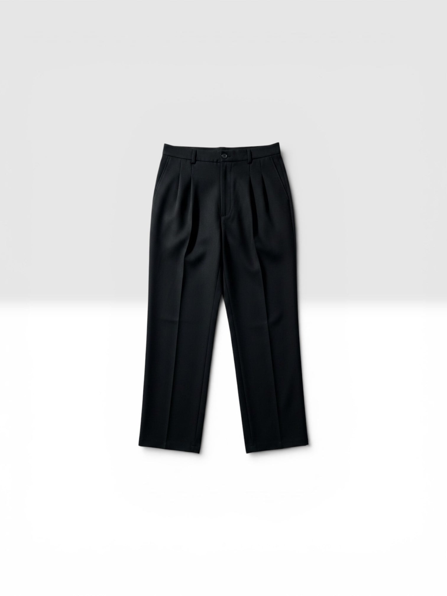 Siyah Baggy Kumaş Pantolon