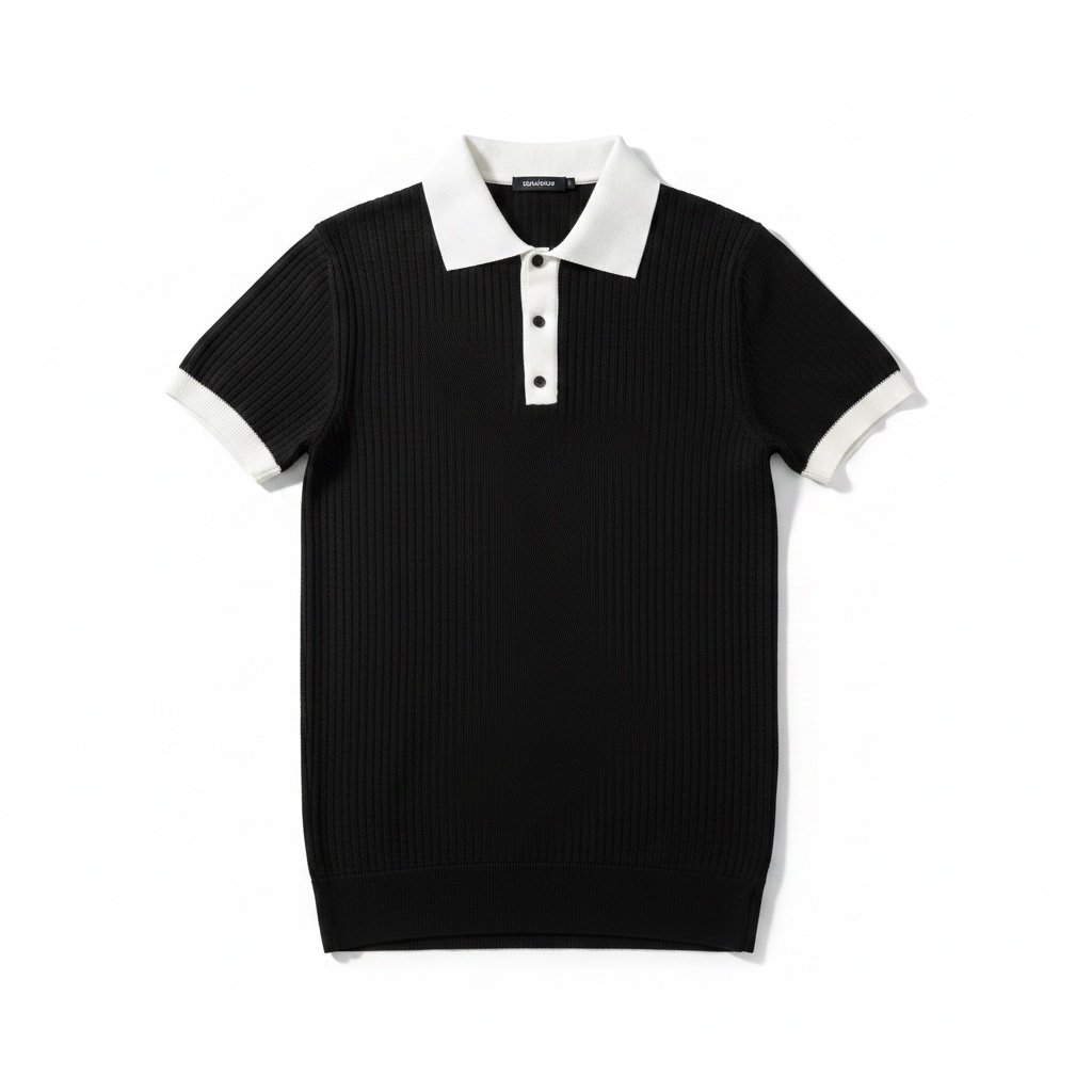 Siyah RL Polo Yaka Tshirt