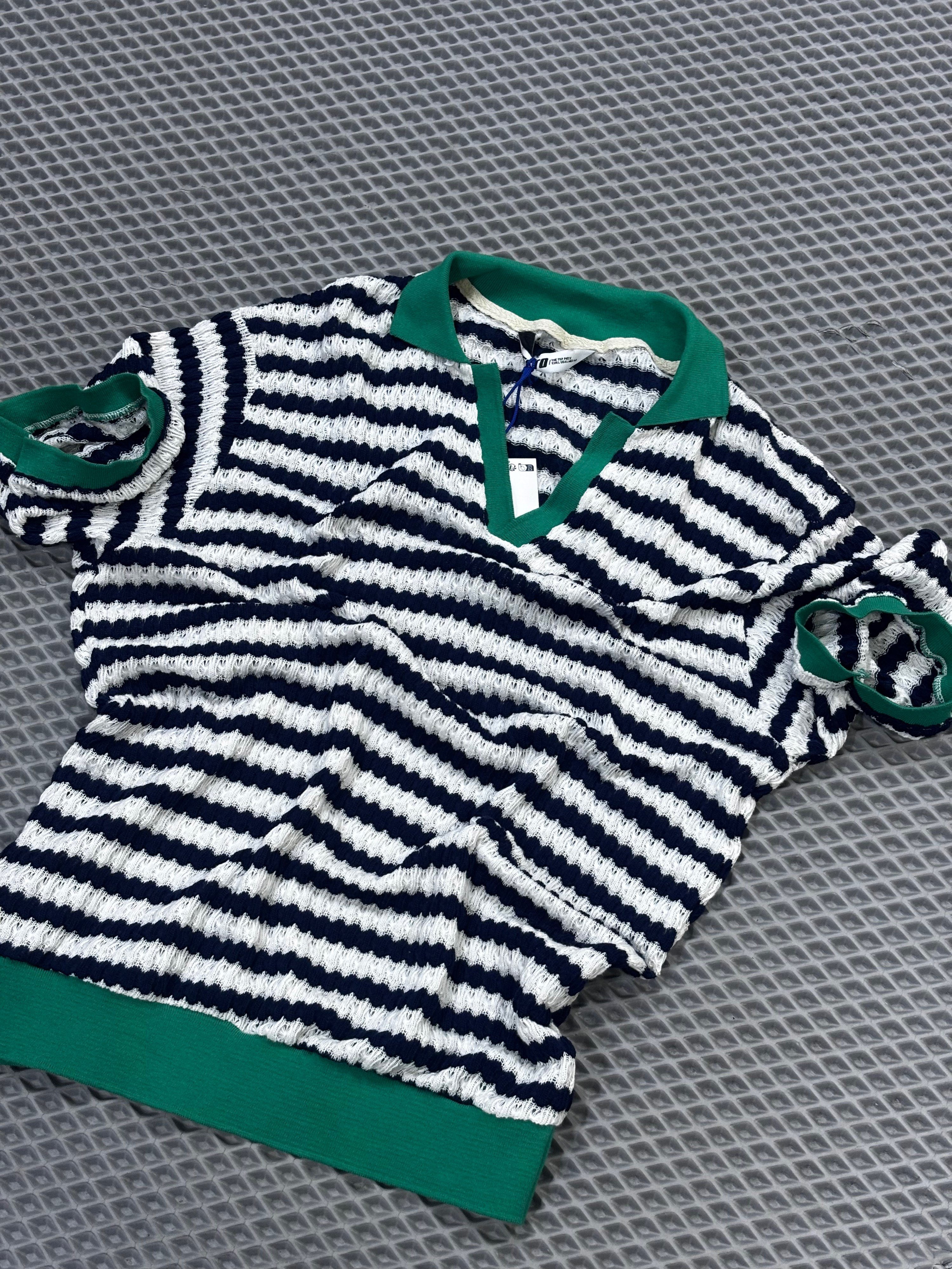 Yakalı Örme Polo Yaka Tshirt