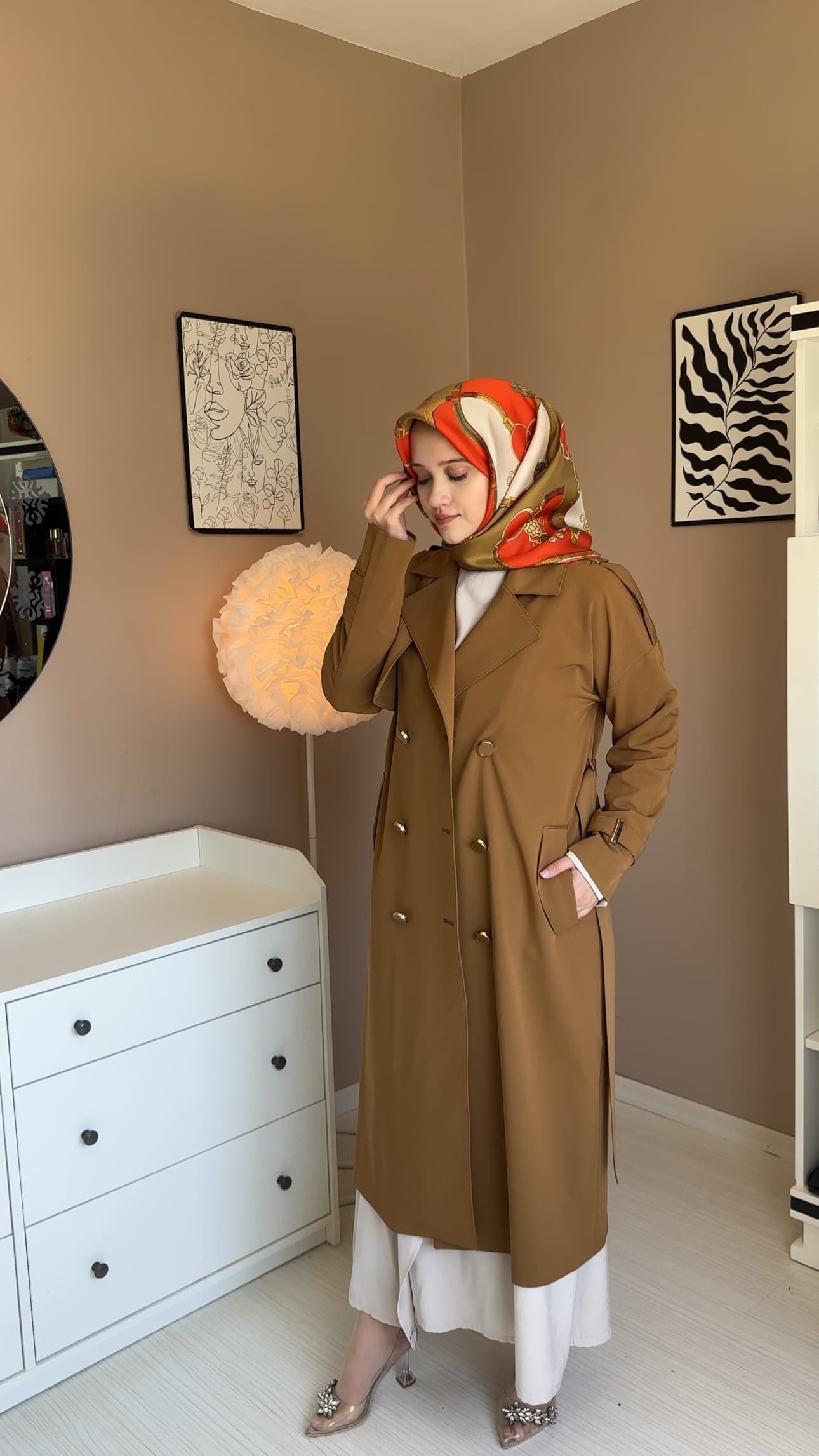 Alya Kahverengi Trençkot