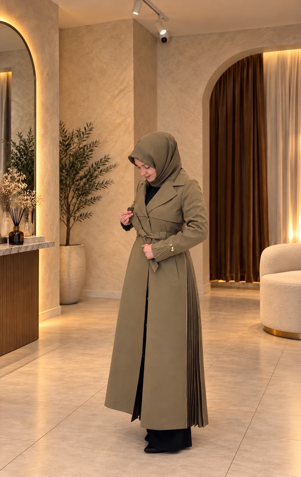 Elegant Vizon Trençkot