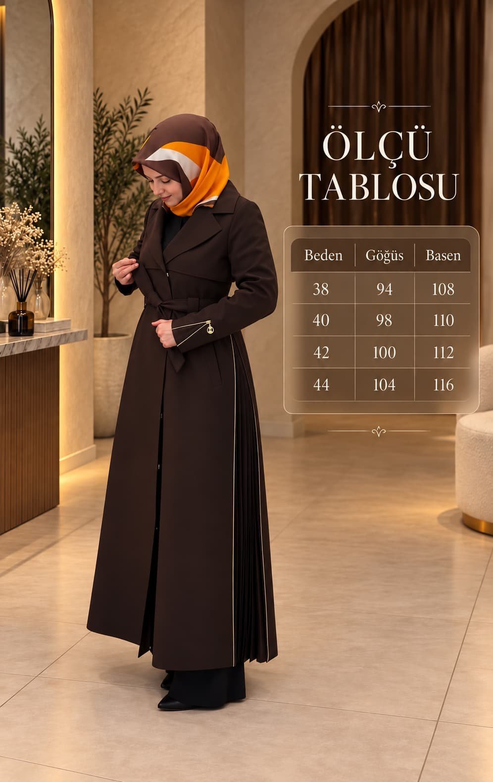 Elegant Vizon Trençkot