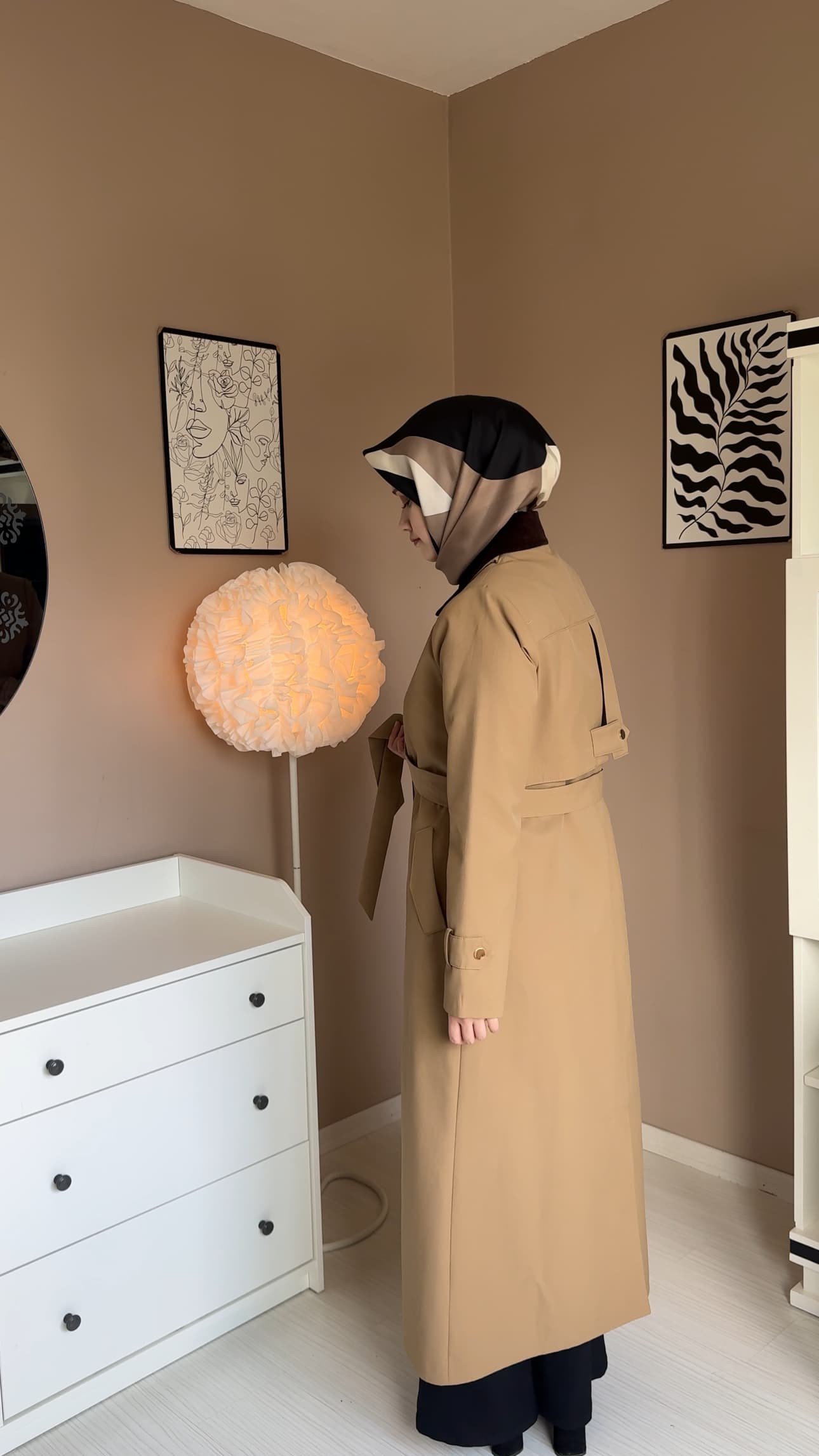 Milena Camel Trençkot