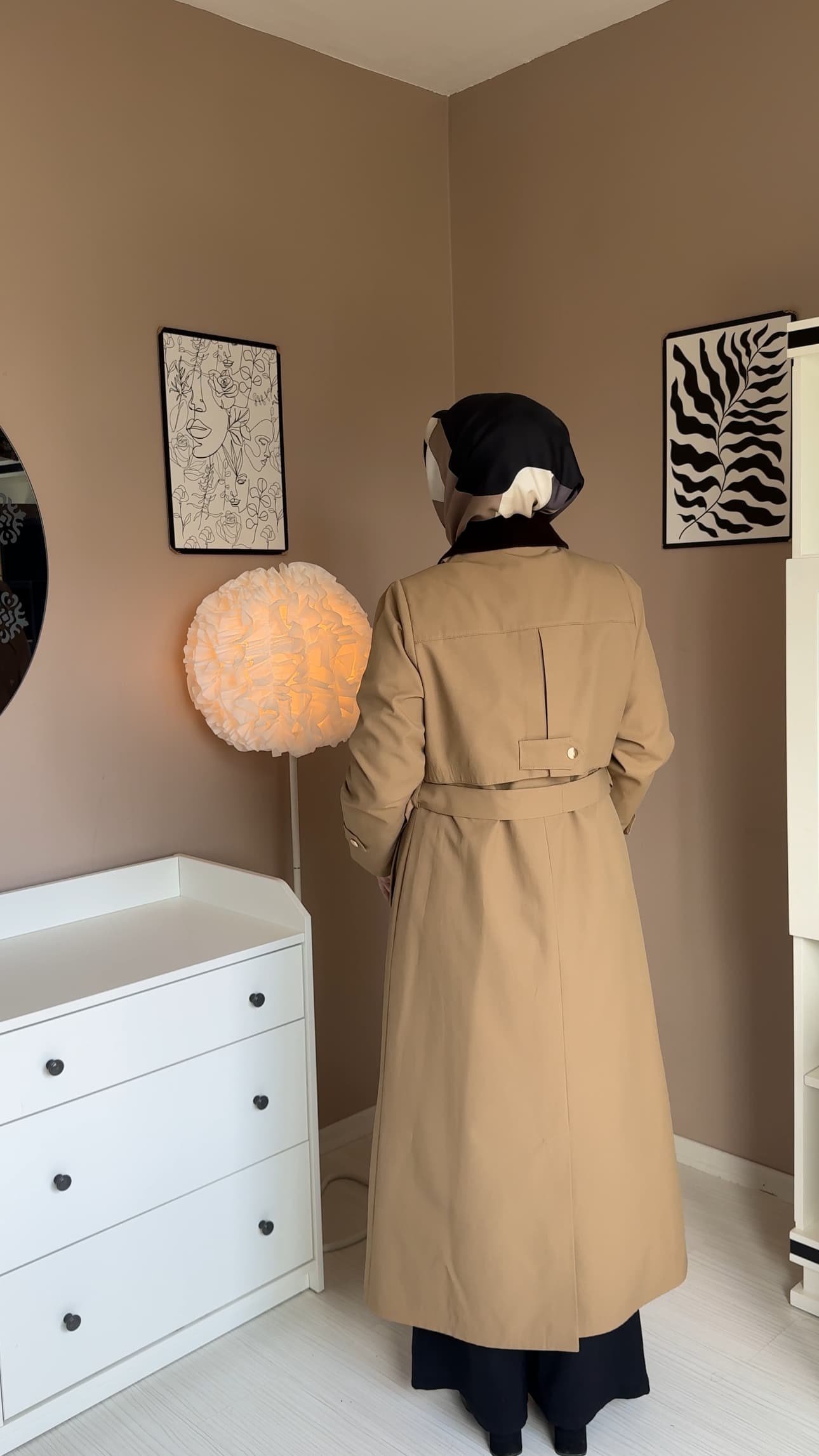 Milena Camel Trençkot