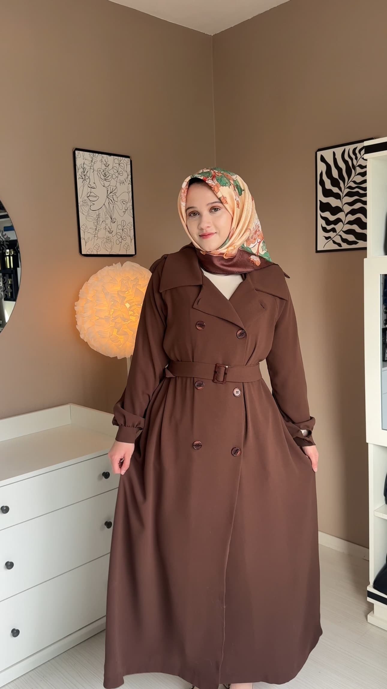 Mira Kahverengi Trençkot