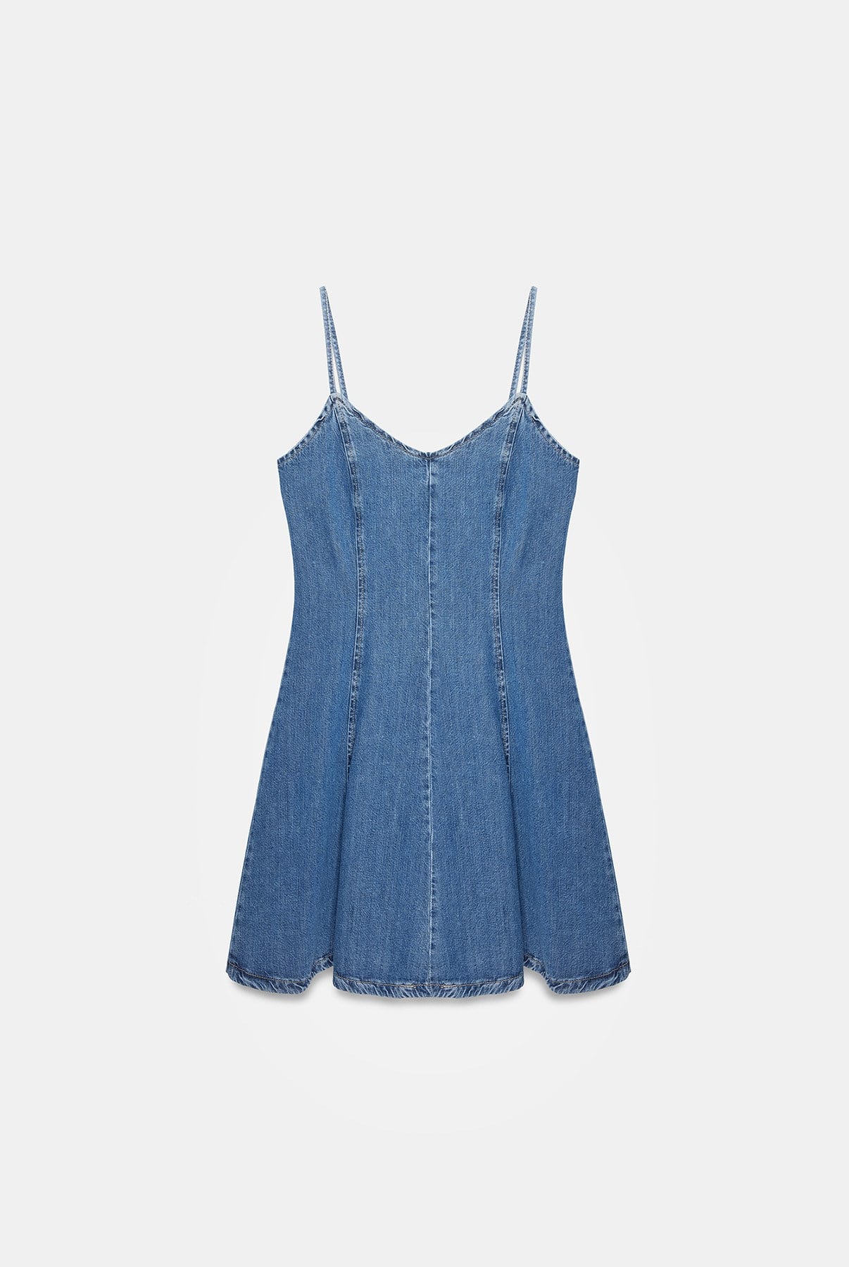 Lyocell Karışımlı Denim Mini Elbise