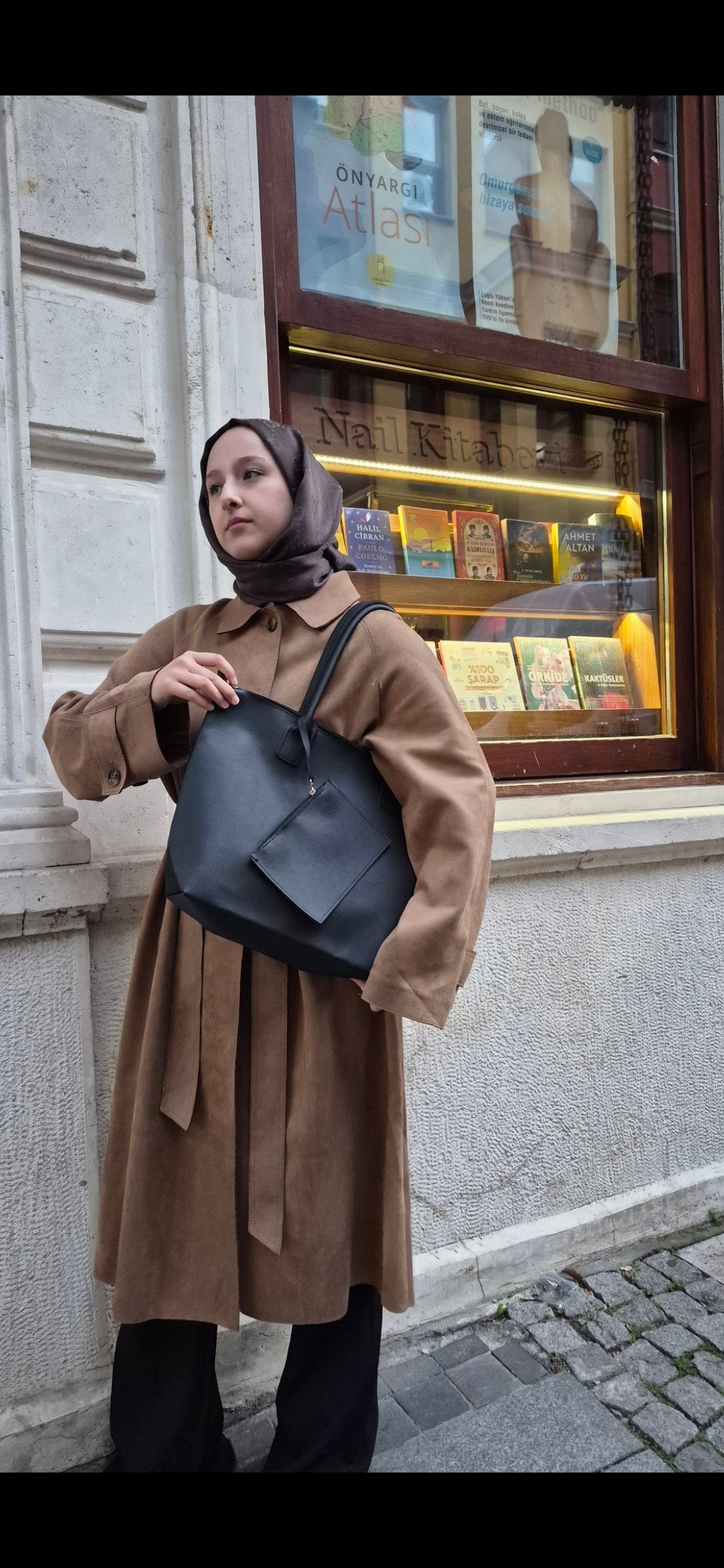 Cüzdan detaylı shopper bag 