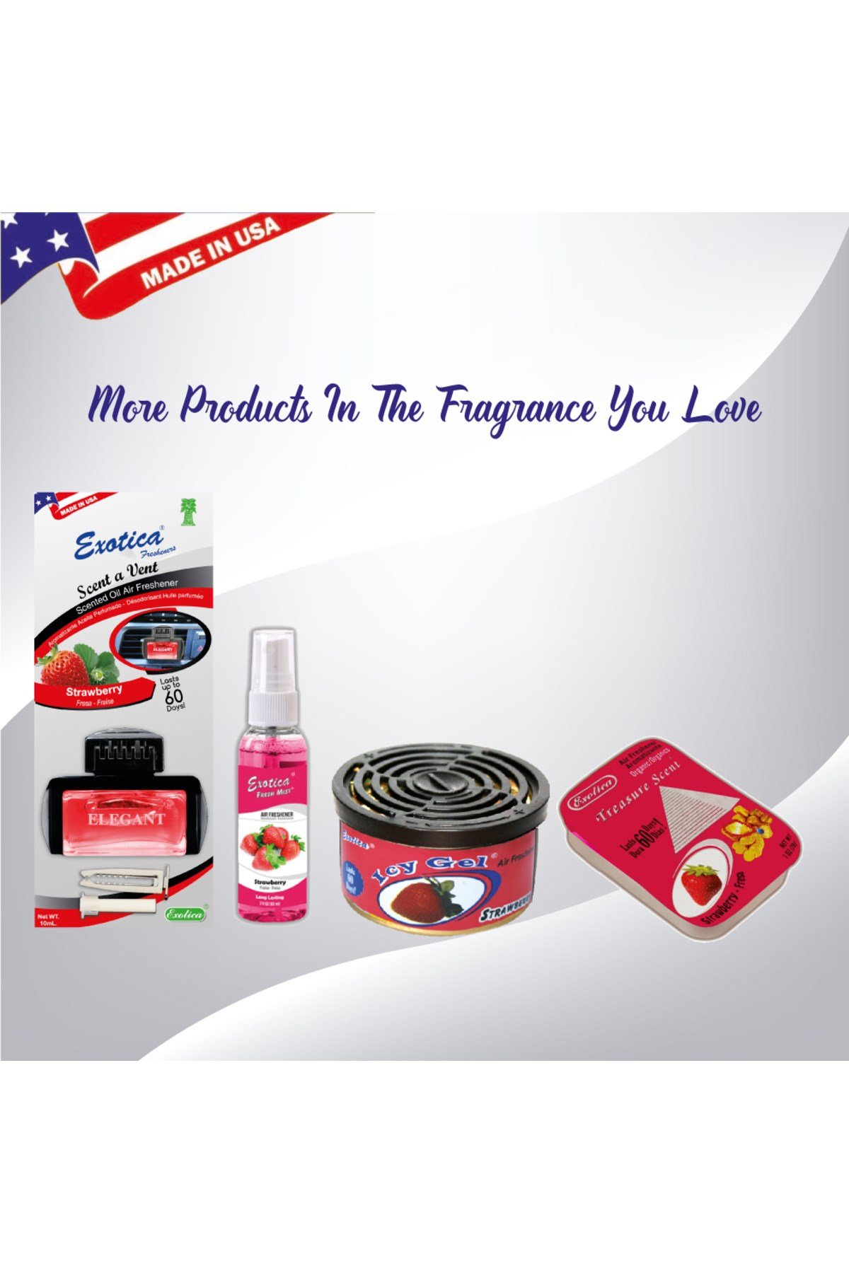Fresheners Original X Card Strawberry Oto Asma Koku (Made In Usa)