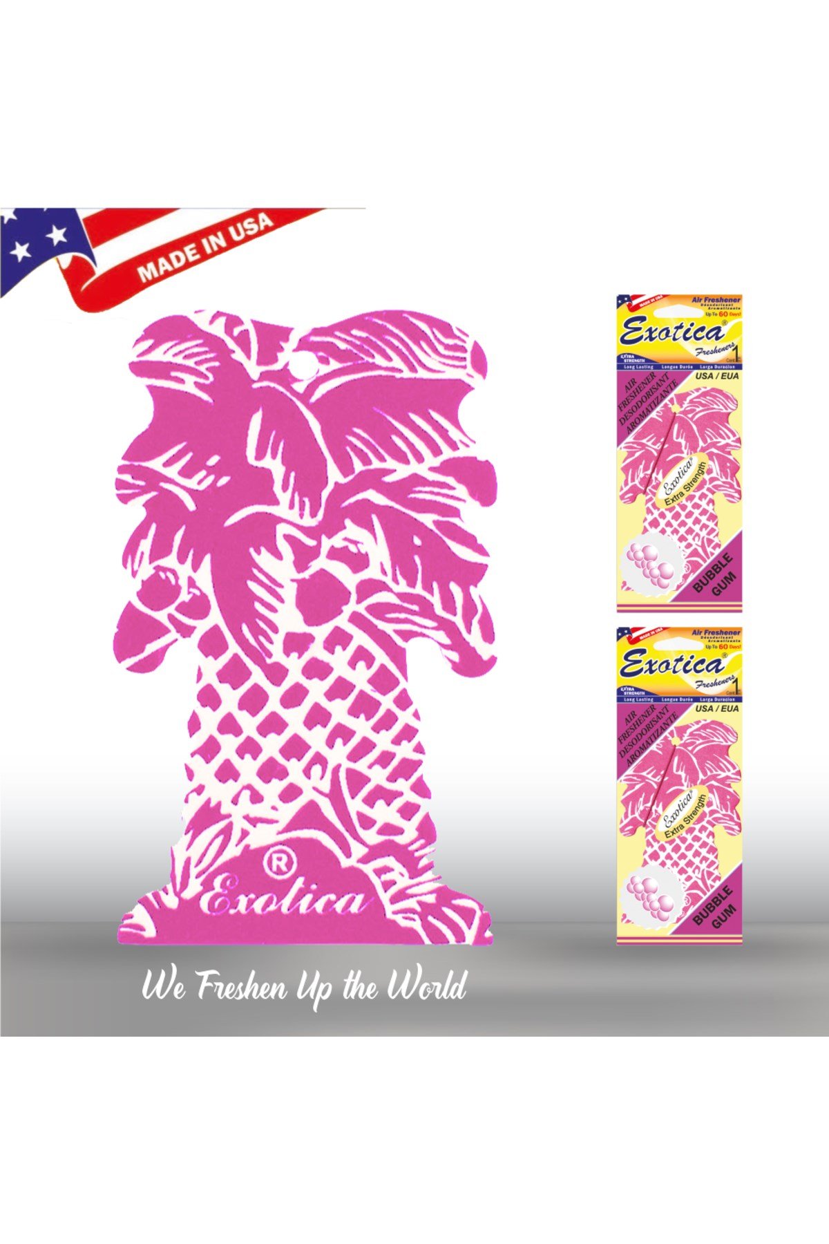 Fresheners Palm Tree Bubble Gum Oto Asma Koku (Made In Usa)