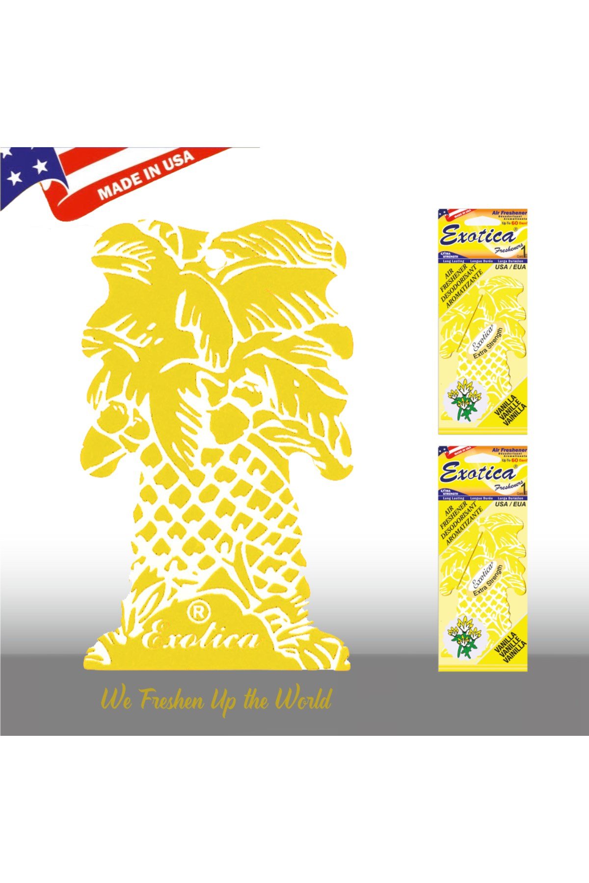 Fresheners Palm Tree Vanilla Oto Asma Koku (Made In Usa)