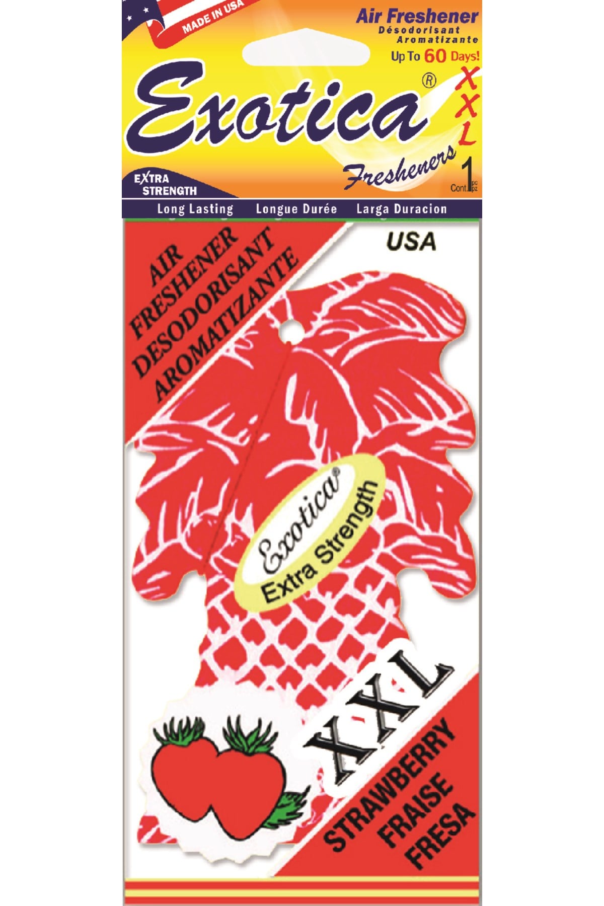 Fresheners Palm Tree XXL Strawberry Oto Asma Koku (Made In Usa)