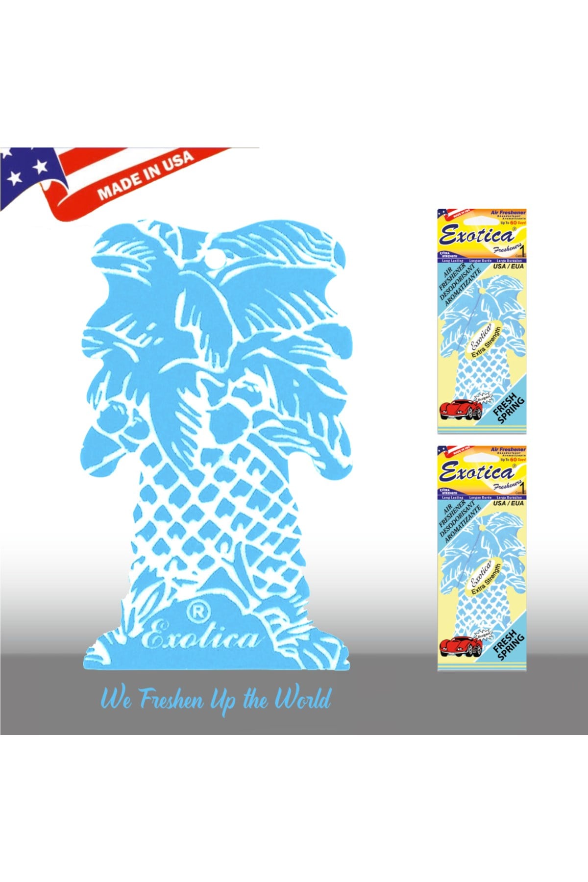 Fresheners Palm Trees Fresh Spring Oto Asma Koku (Made In Usa)