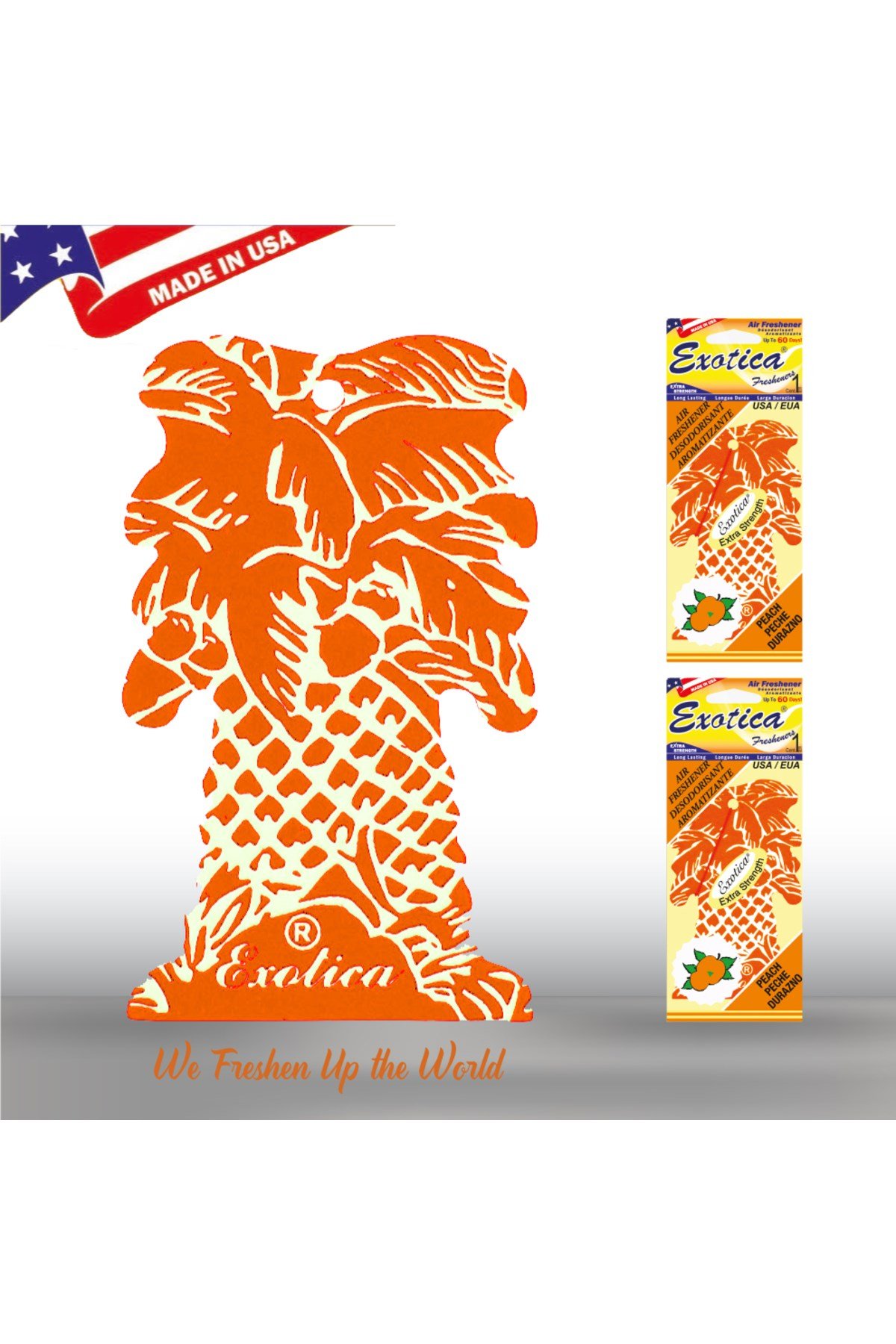 Fresheners Palm Trees Peach Oto Asma Koku (Made In Usa)