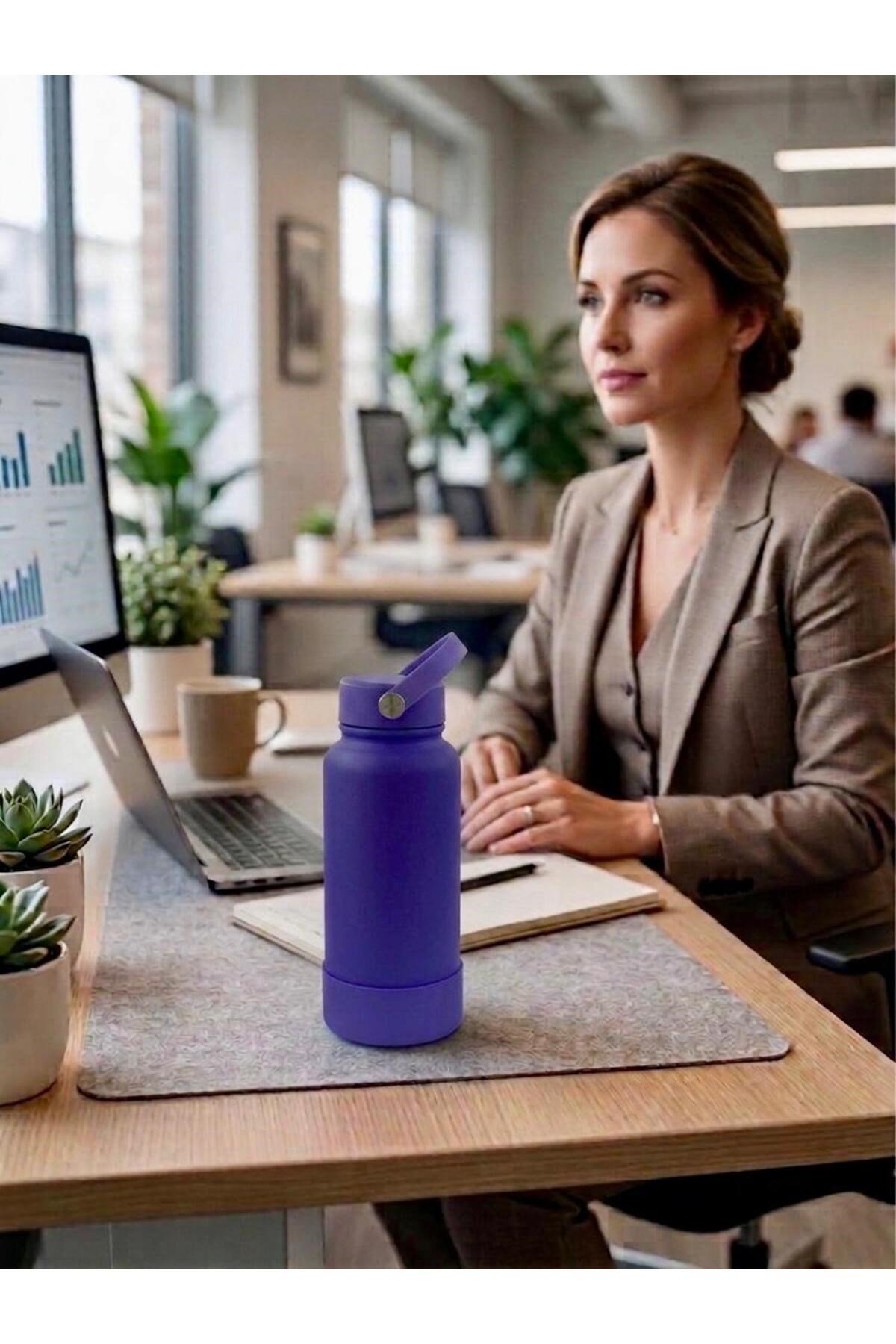 Professional Silicone Vacuum Bottle 650ML Vakumlu Matara Termos Sıcak ve Soğuk