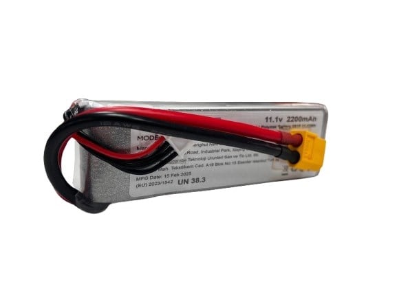 11,1V Li-po Pil 2200mAh 30C 3s Lityum Polymer Batarya