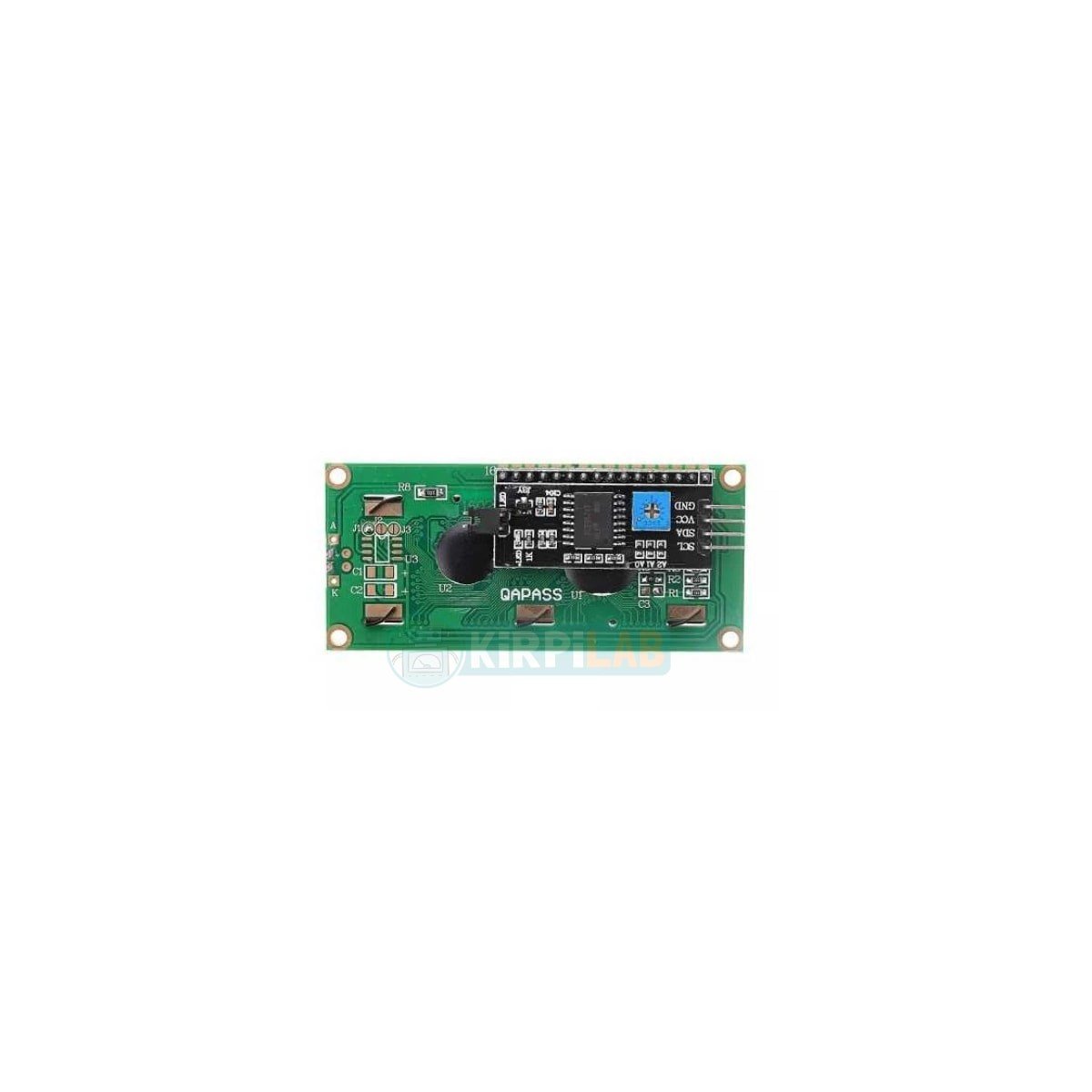 16x2 LCD Ekran – I2C Lehimli Mavi Display