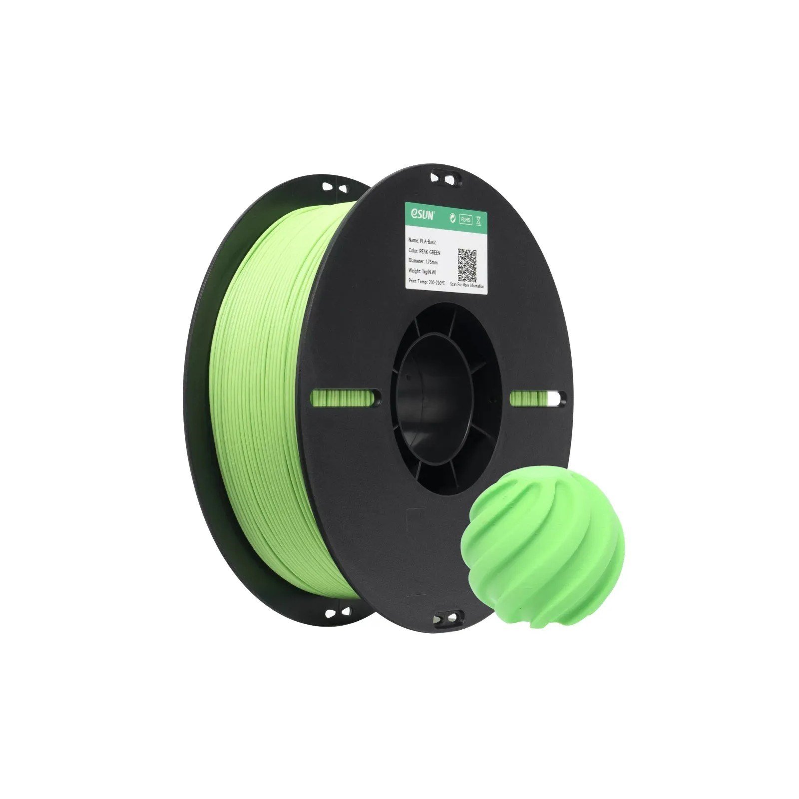 eSUN PLA Basic Açık Yeşil Filament 1.75mm 1 Kg