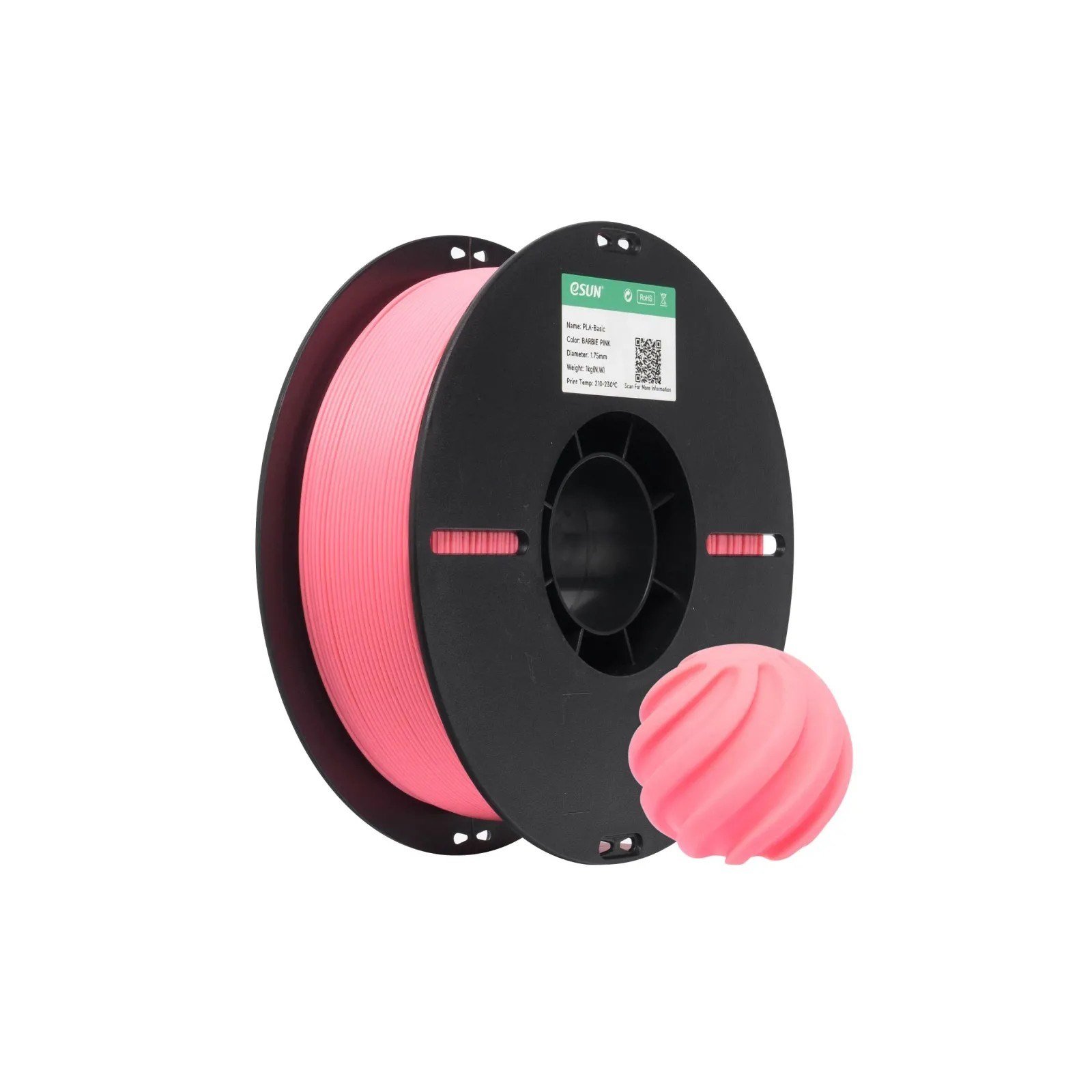 eSUN PLA Basic Barbie Pembe Filament 1.75mm 1 Kg
