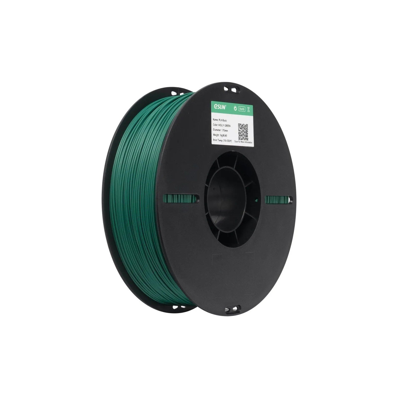 eSUN PLA Basic Holly Yeşil Filament 1.75mm 1 Kg