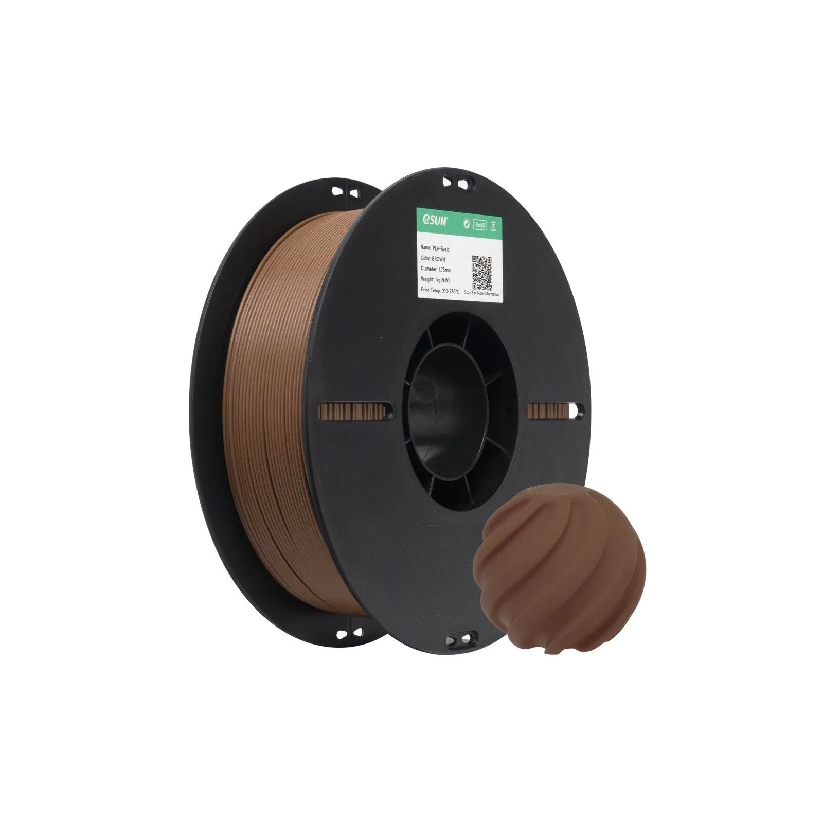 eSUN PLA Basic Kahverengi Filament 1.75mm 1 Kg