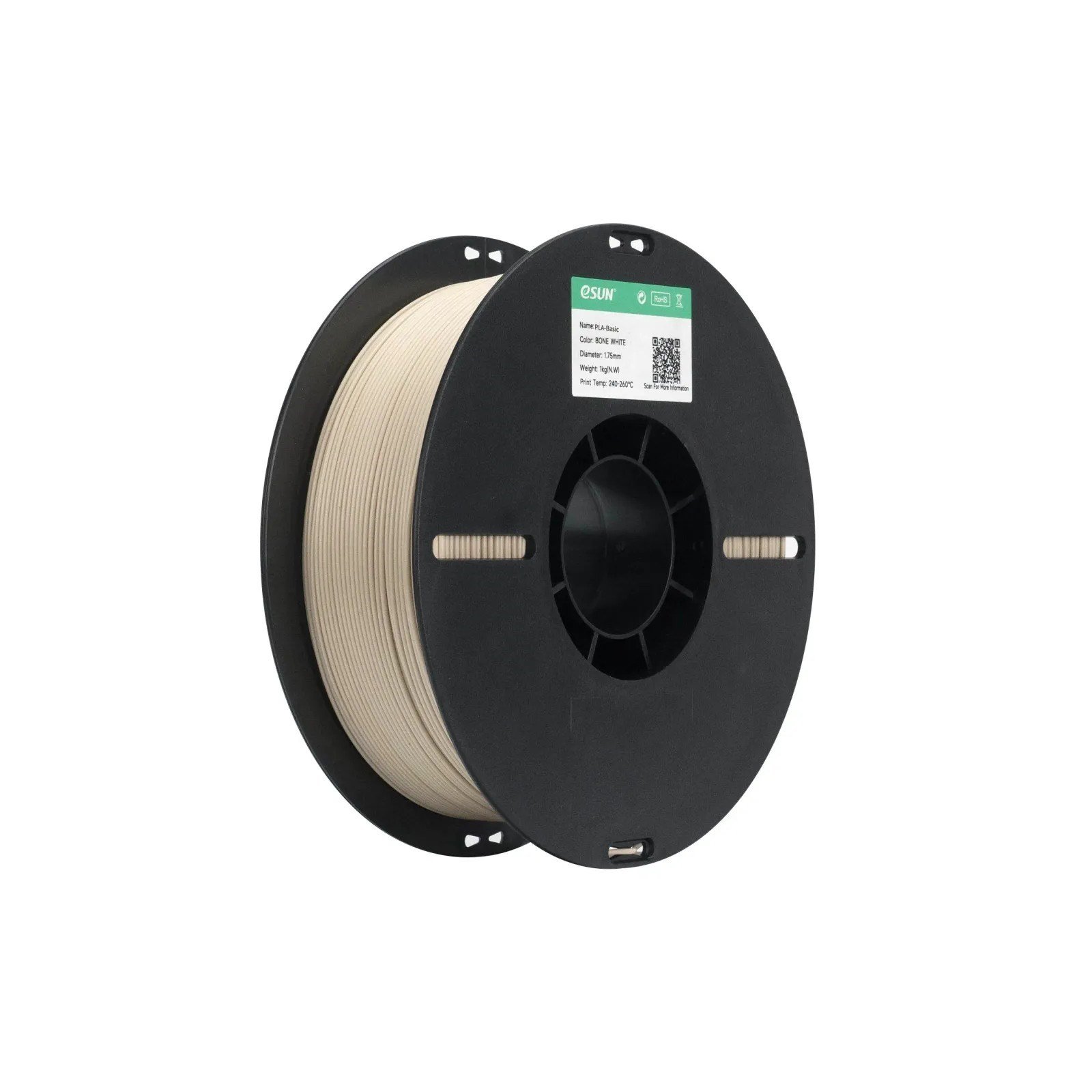 eSUN PLA Basic Kemik Beyaz Filament 1.75mm 1 Kg