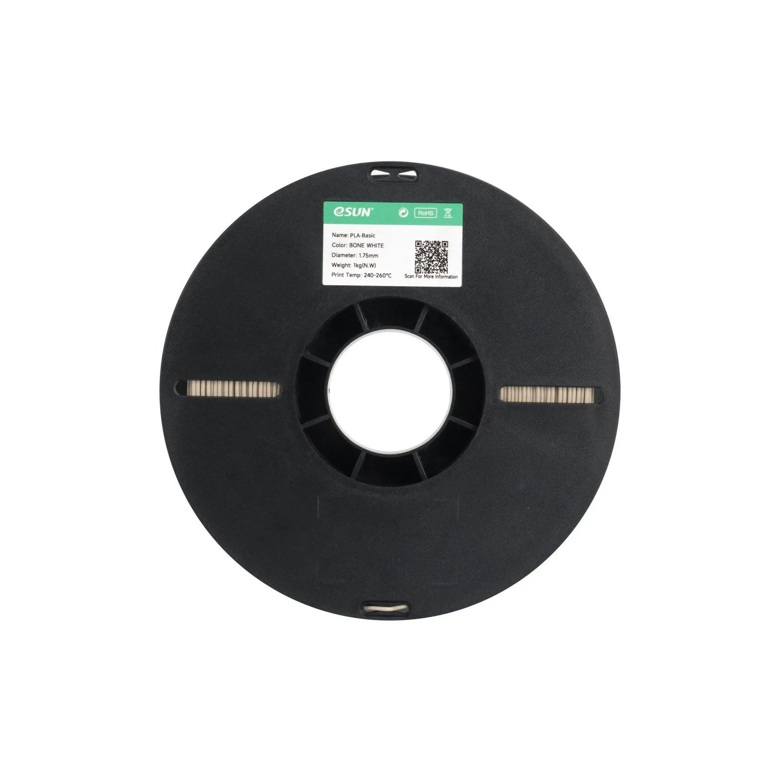 eSUN PLA Basic Kemik Beyaz Filament 1.75mm 1 Kg